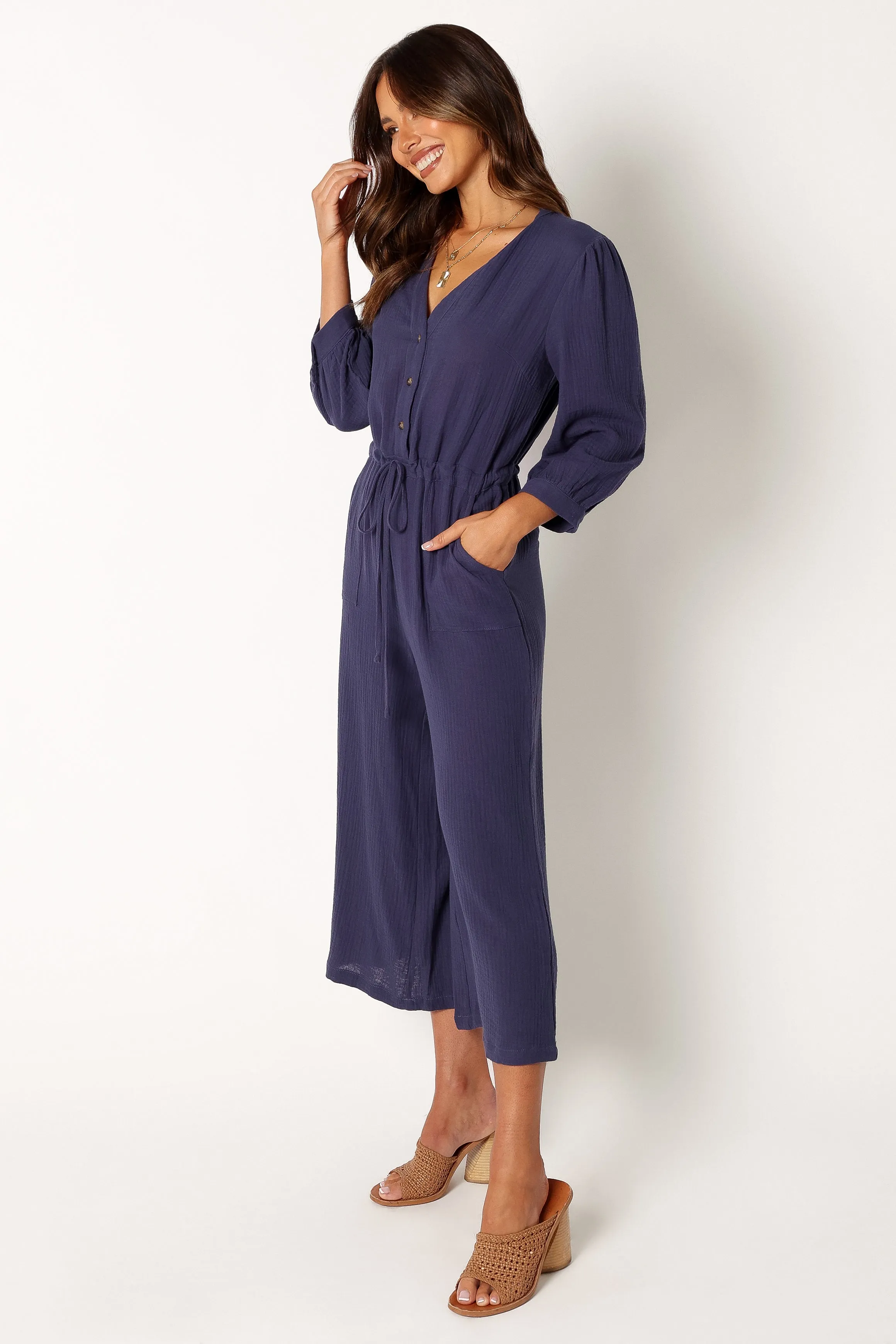 Roberta Jumpsuit - Navy sold by Petal & Pup product image thumbnail 3