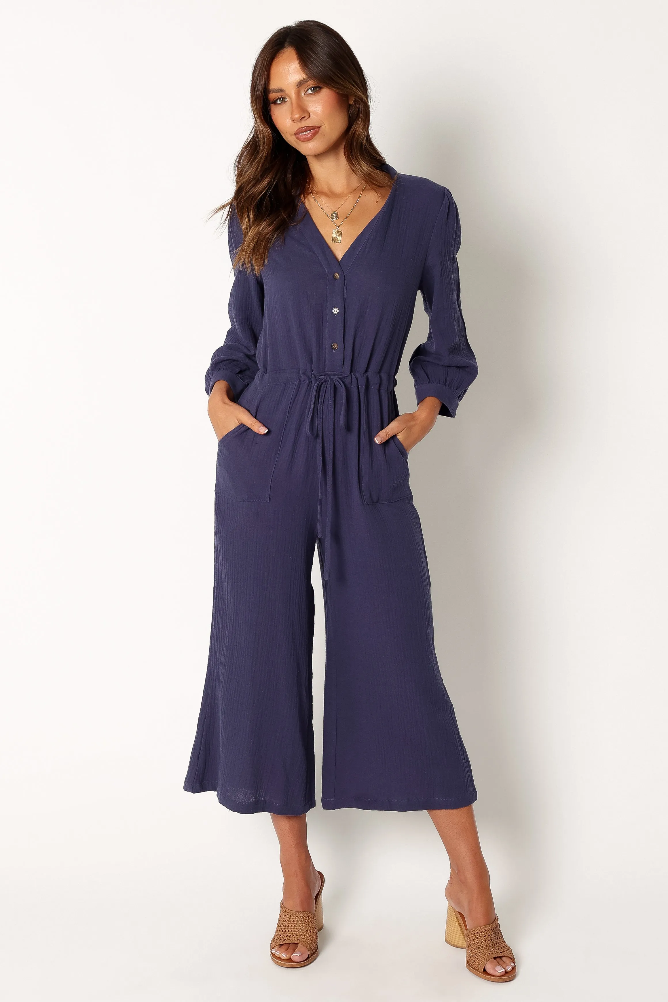Roberta Jumpsuit - Navy sold by Petal & Pup product image thumbnail 2