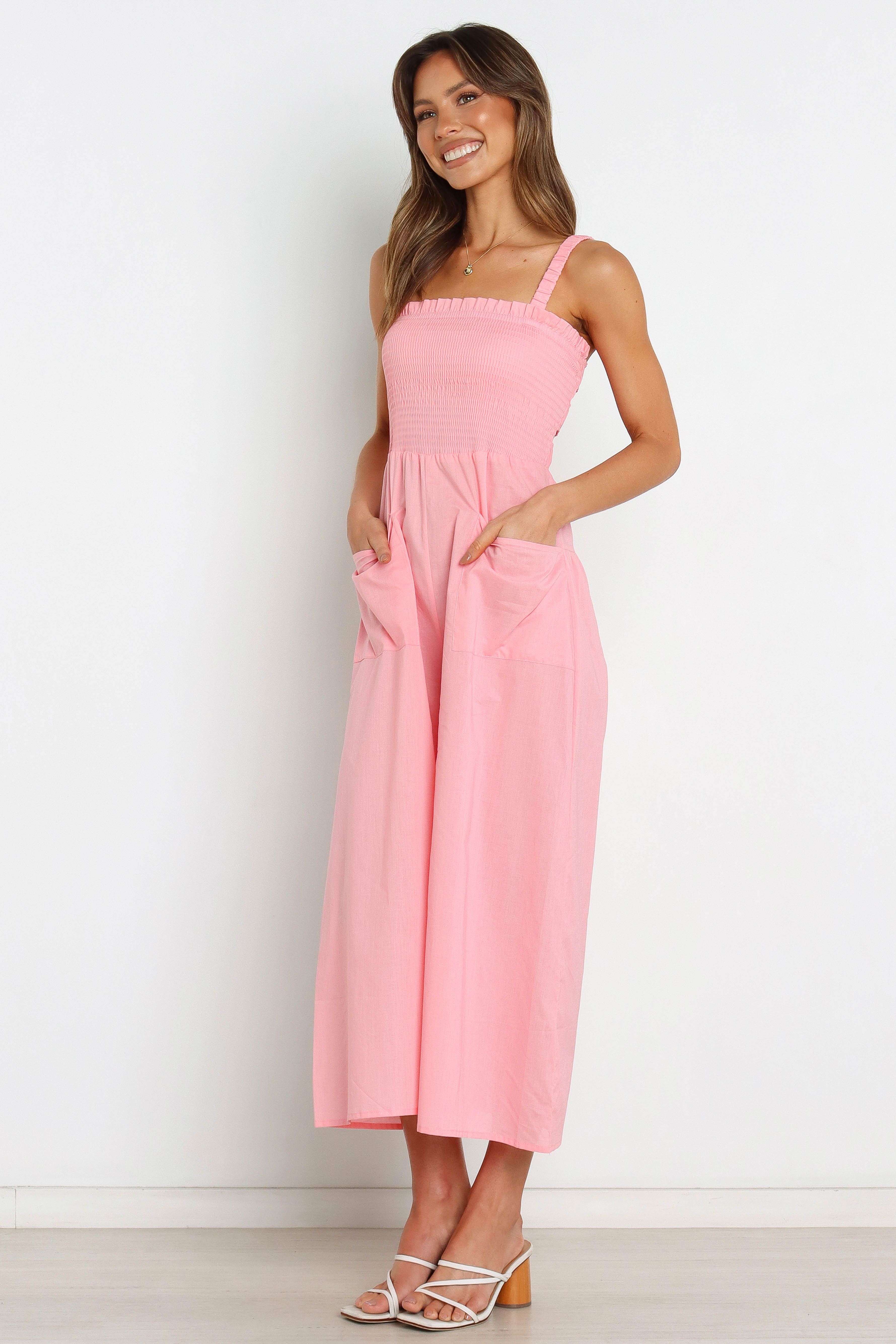 Waves Jumpsuit - Pink sold by Petal & Pup product image thumbnail 4