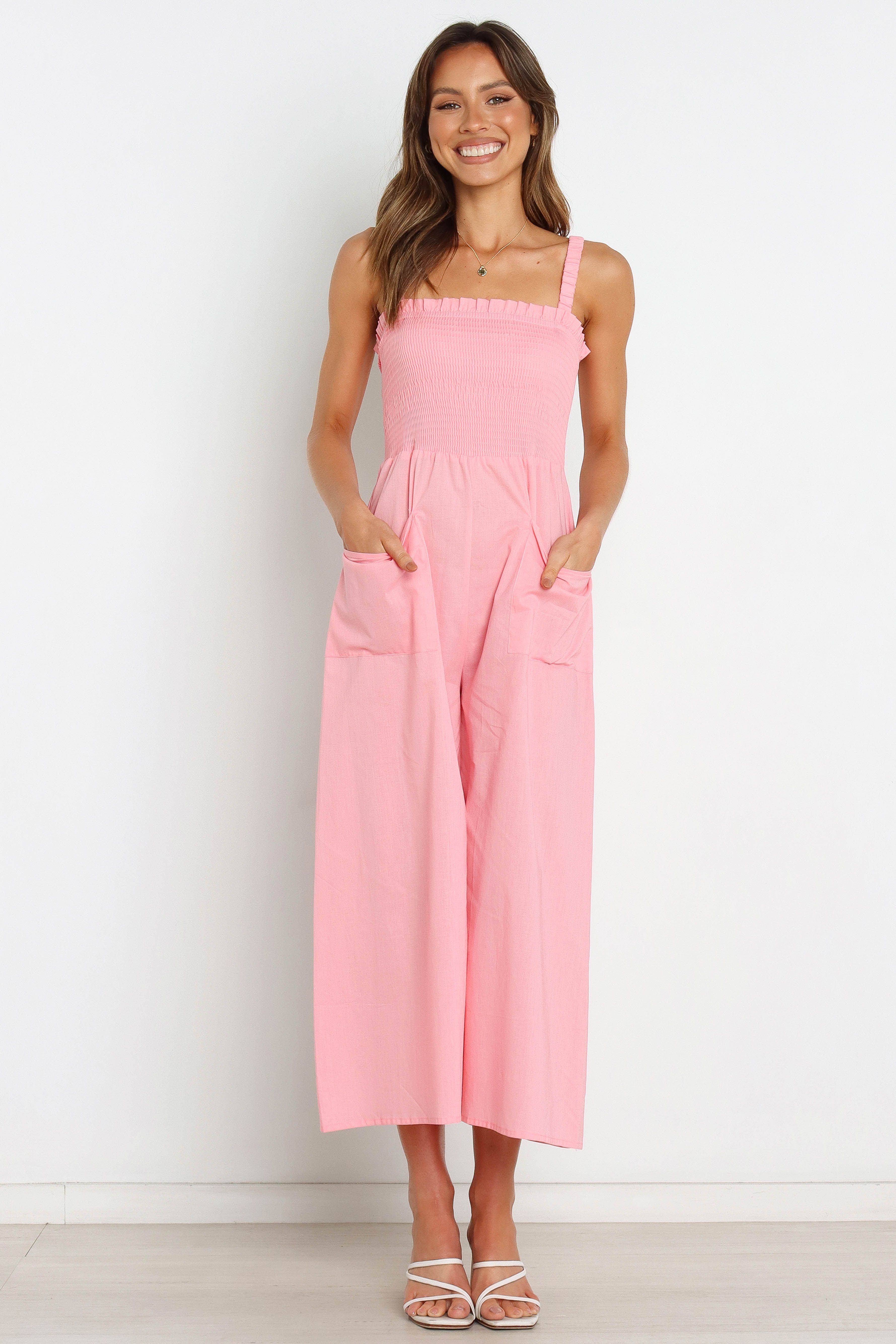 Waves Jumpsuit - Pink sold by Petal & Pup