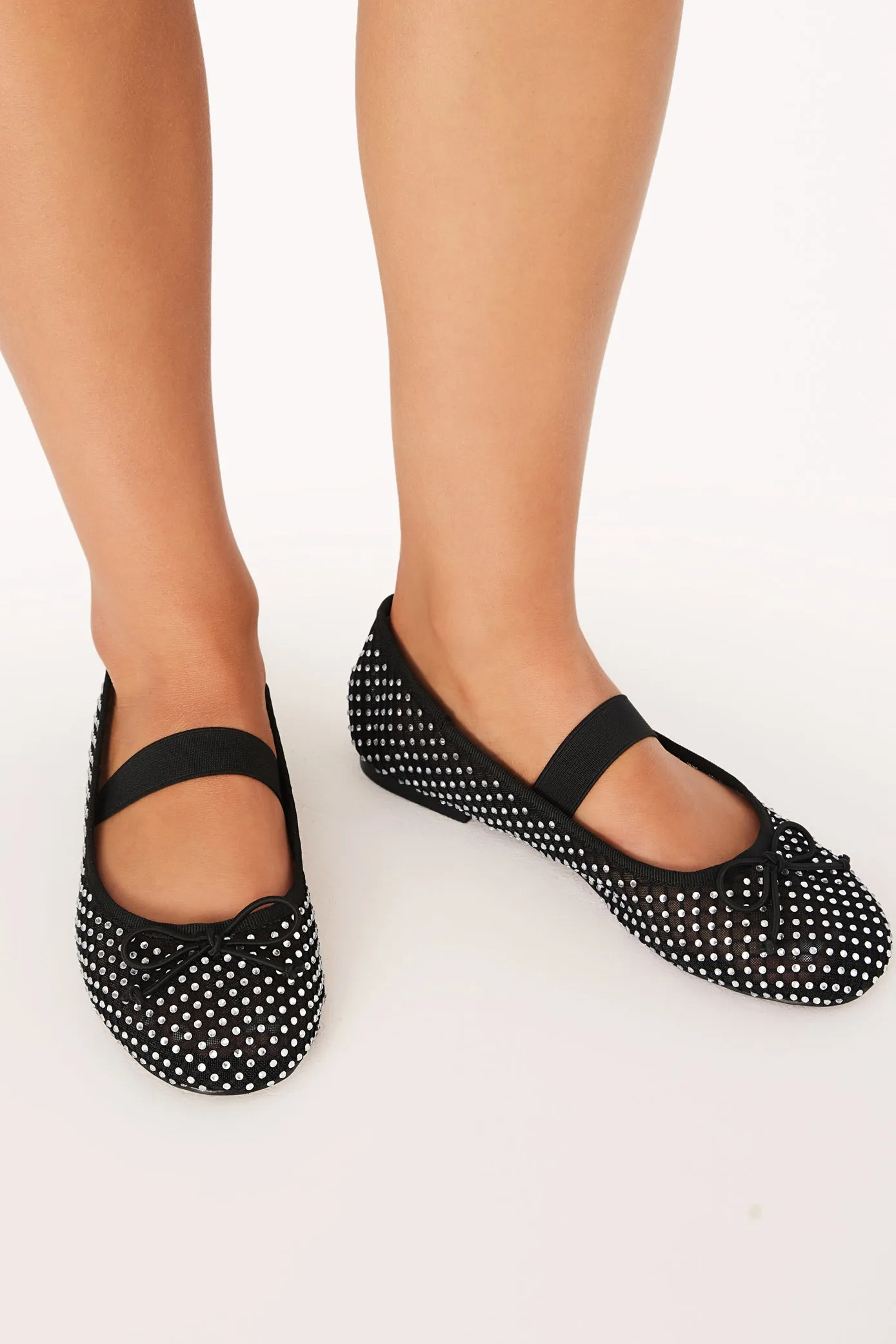 Edda Flats - Black/Diamante sold by Petal & Pup product image thumbnail 5