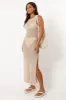Shamine Midi Dress - Sand sold by Petal & Pup