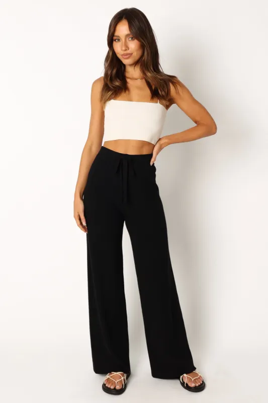 Tarly Knit Pant - Black sold by Petal & Pup