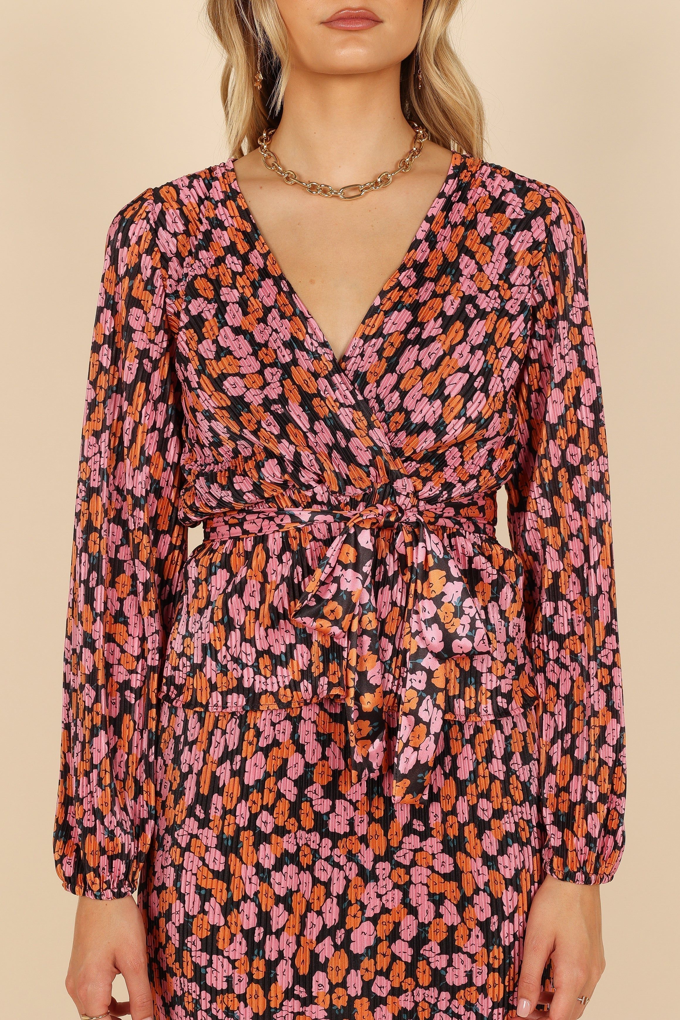 Minelli Pleat Top - Black Floral sold by Petal & Pup product image thumbnail 6