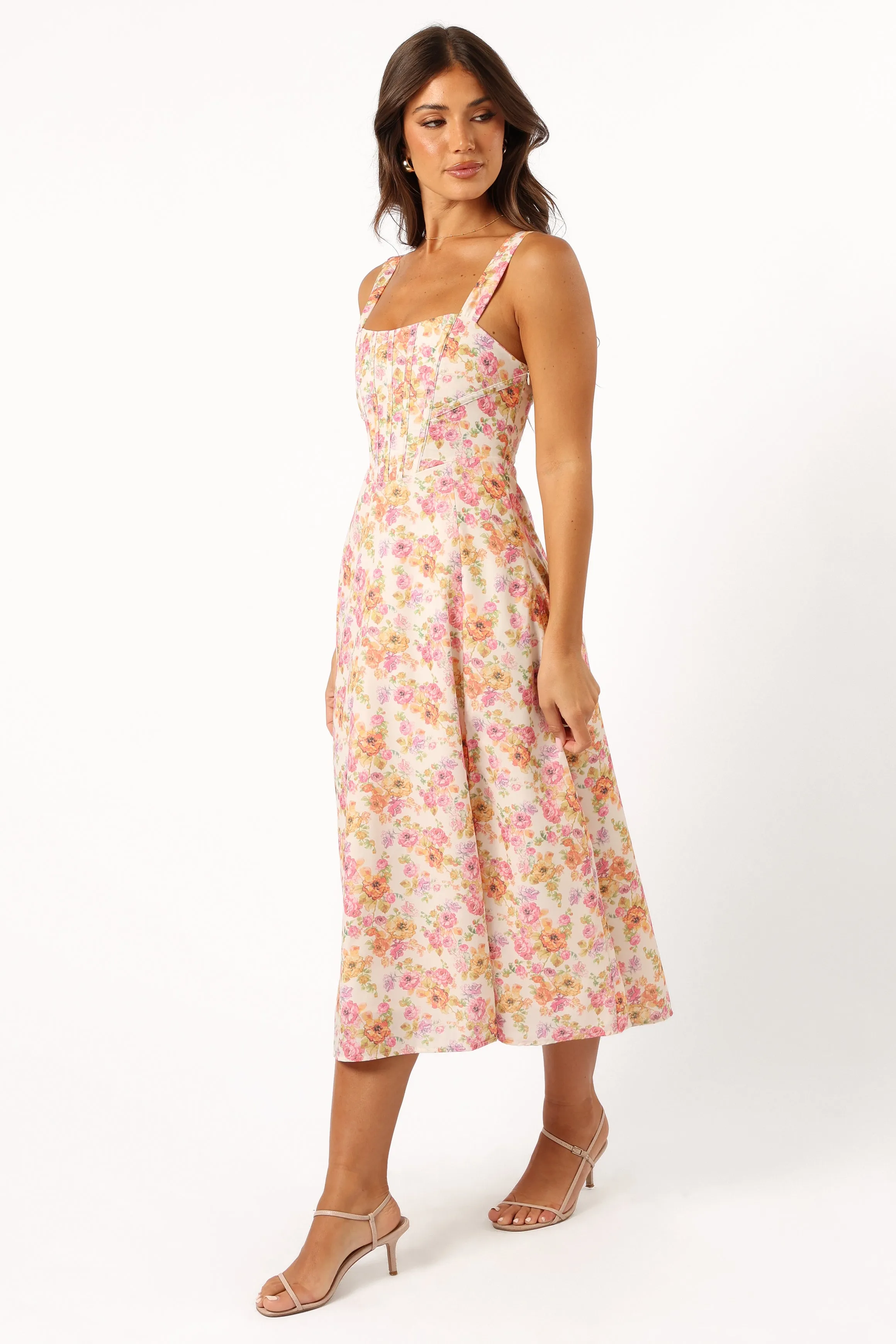 Cosima Midi Dress - Pink Floral sold by Petal & Pup product image thumbnail 3