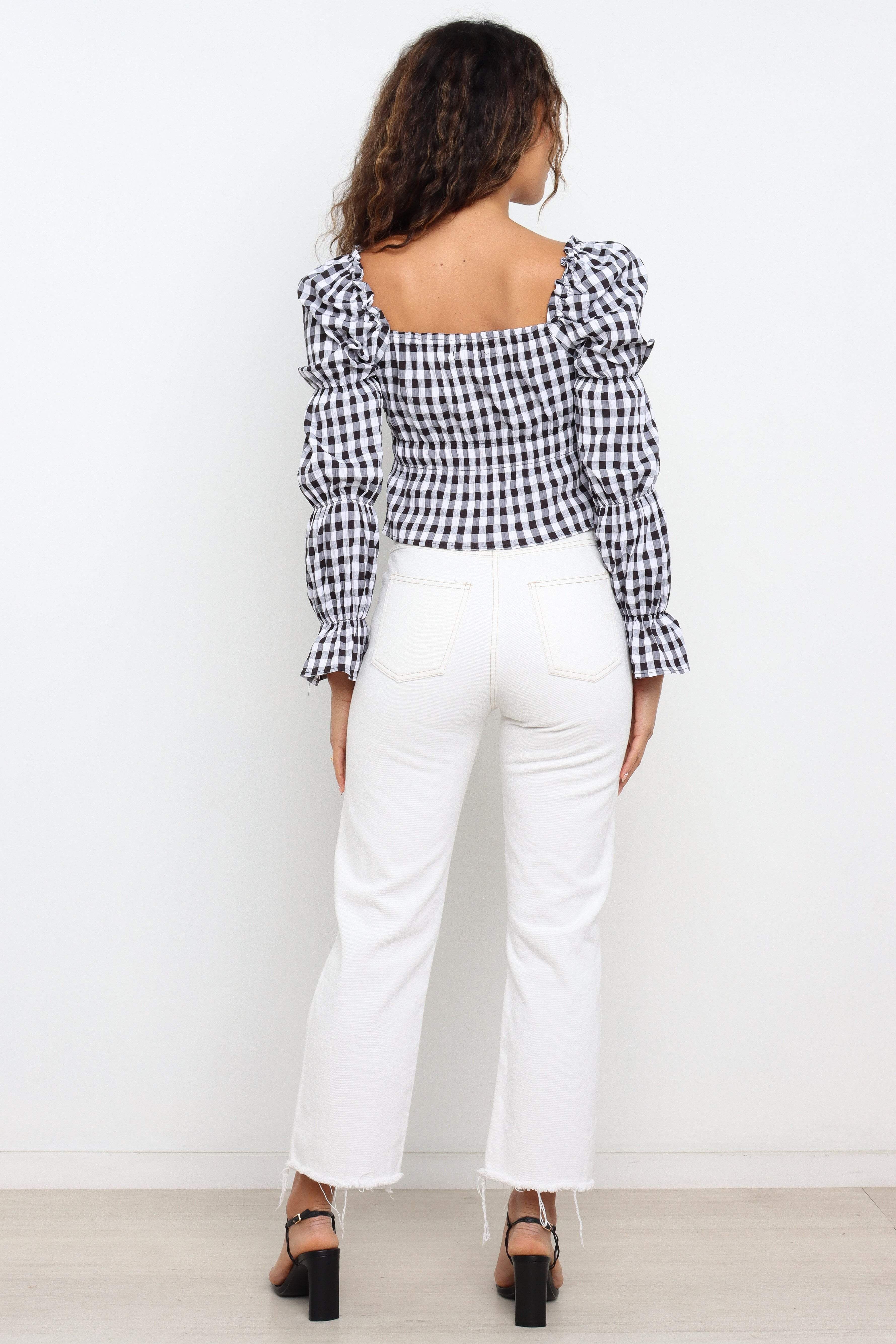 Charvae Top - Black Gingham sold by Petal & Pup product image thumbnail 6