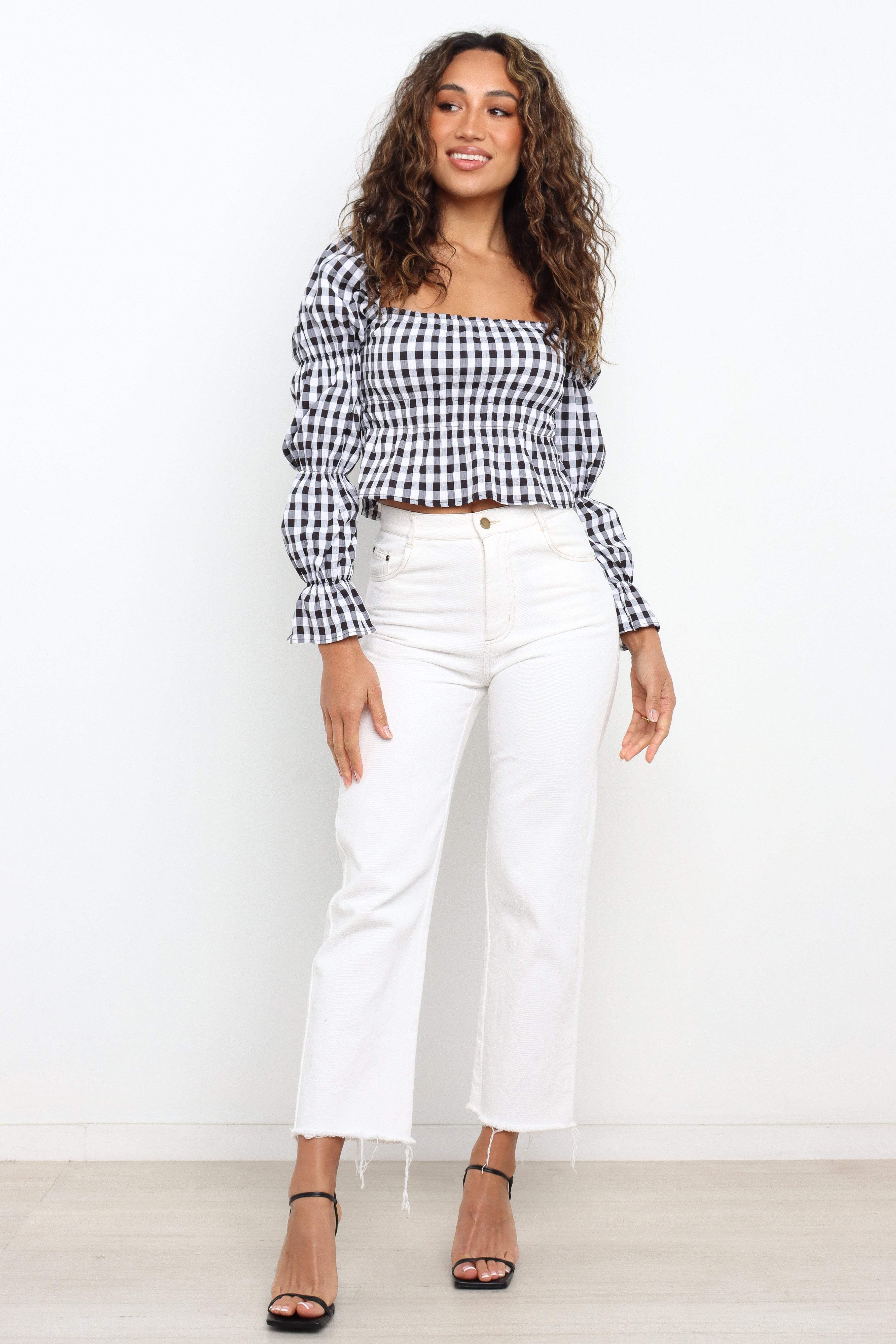 Charvae Top - Black Gingham sold by Petal & Pup product image thumbnail 2