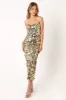Gabourne Strapless Midi Dress - Gold Sequin sold by Petal & Pup