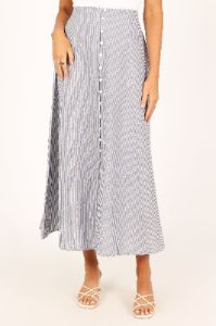 Kenny Midi Skirt - Blue Stripe sold by Petal & Pup