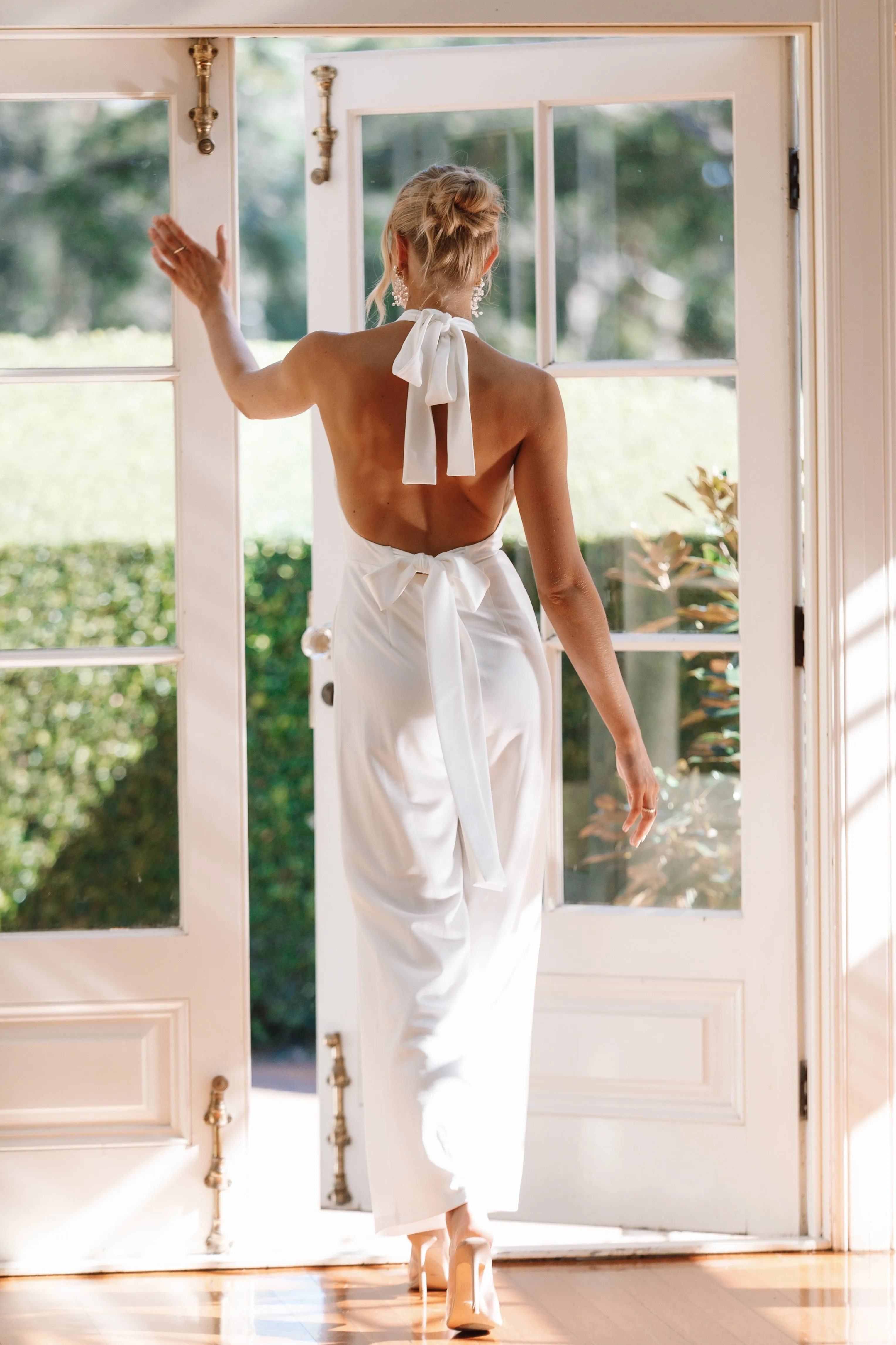 Clara Bow Jumpsuit - White sold by Petal & Pup product image thumbnail 3