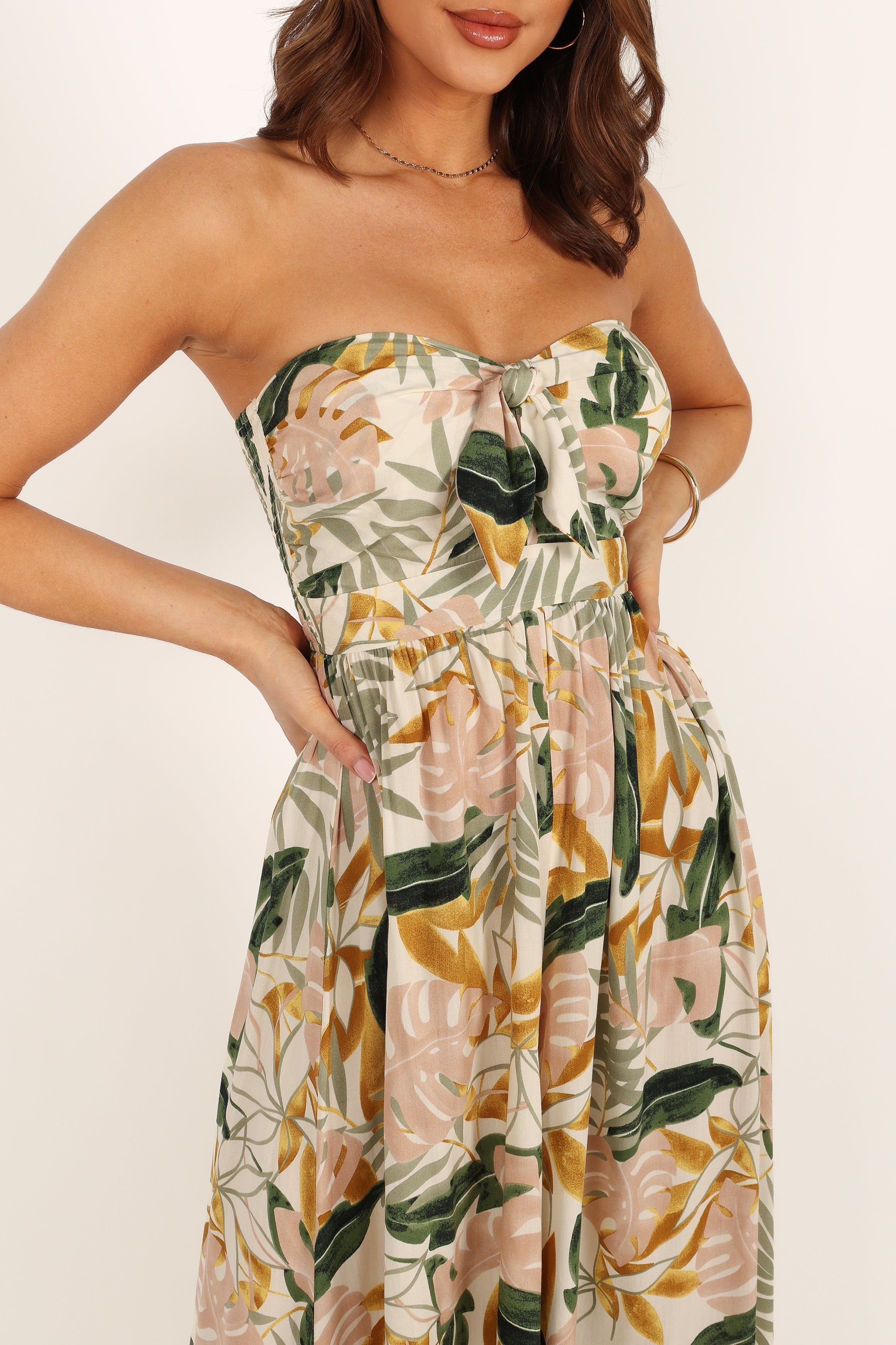 Hattie Strapless Jumpsuit - Ivory sold by Petal & Pup product image thumbnail 5