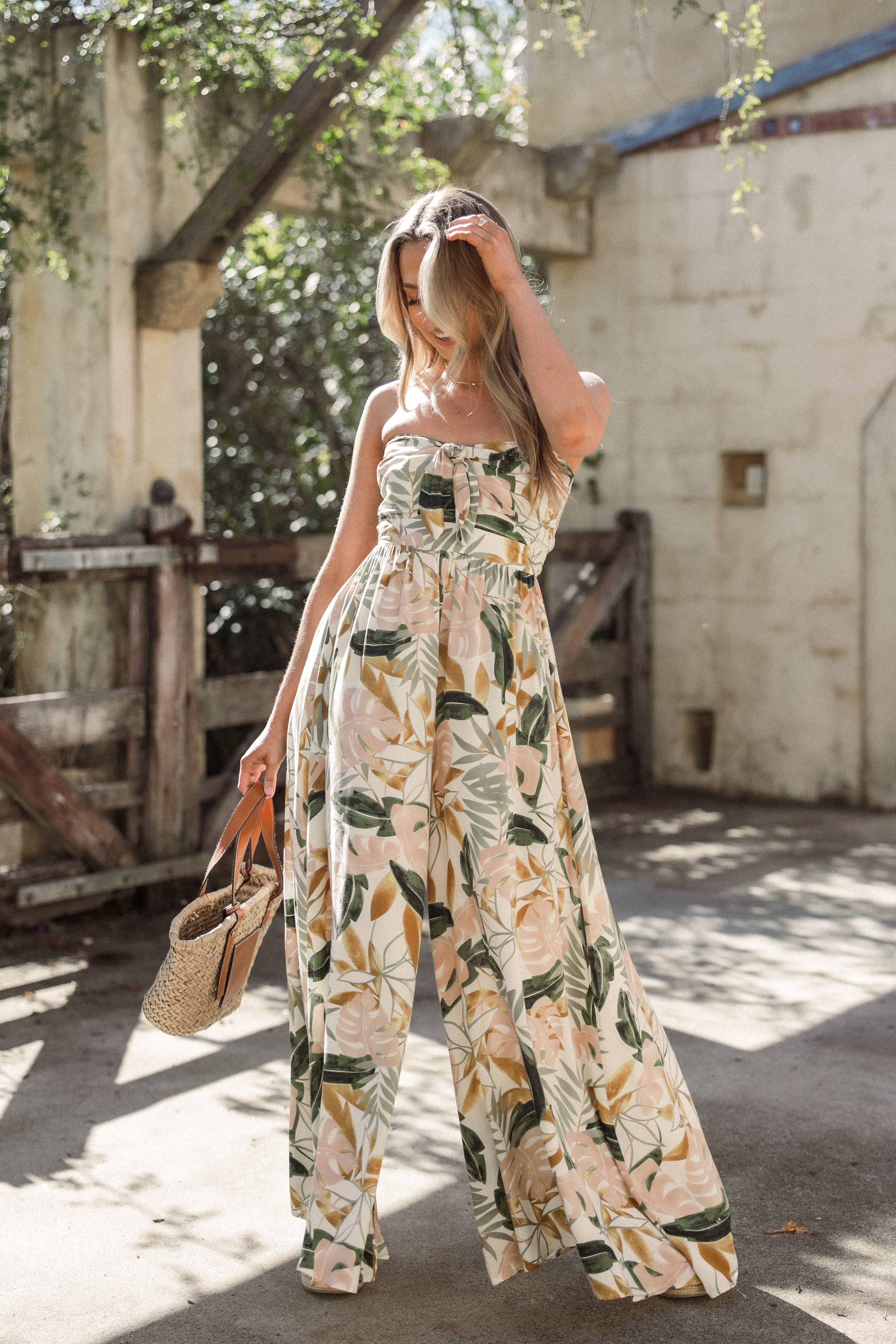 Hattie Strapless Jumpsuit - Ivory sold by Petal & Pup product image thumbnail 3