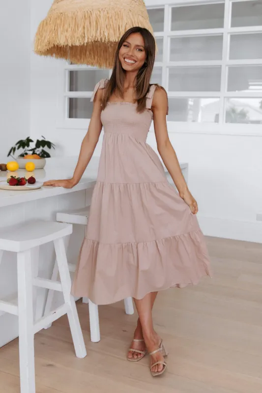 Karlie Dress - Beige sold by Petal & Pup