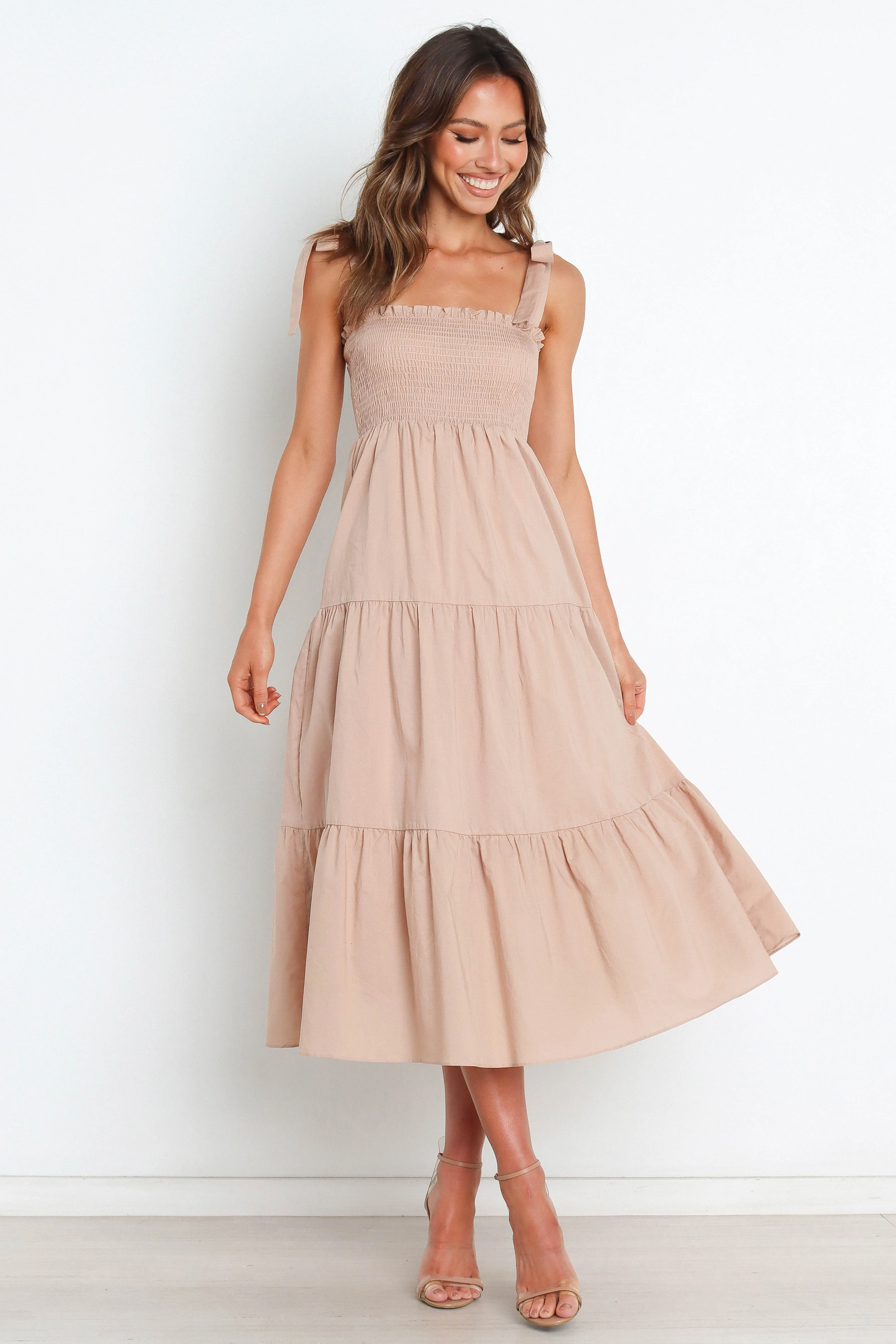 Karlie Dress - Beige sold by Petal & Pup product image thumbnail 3