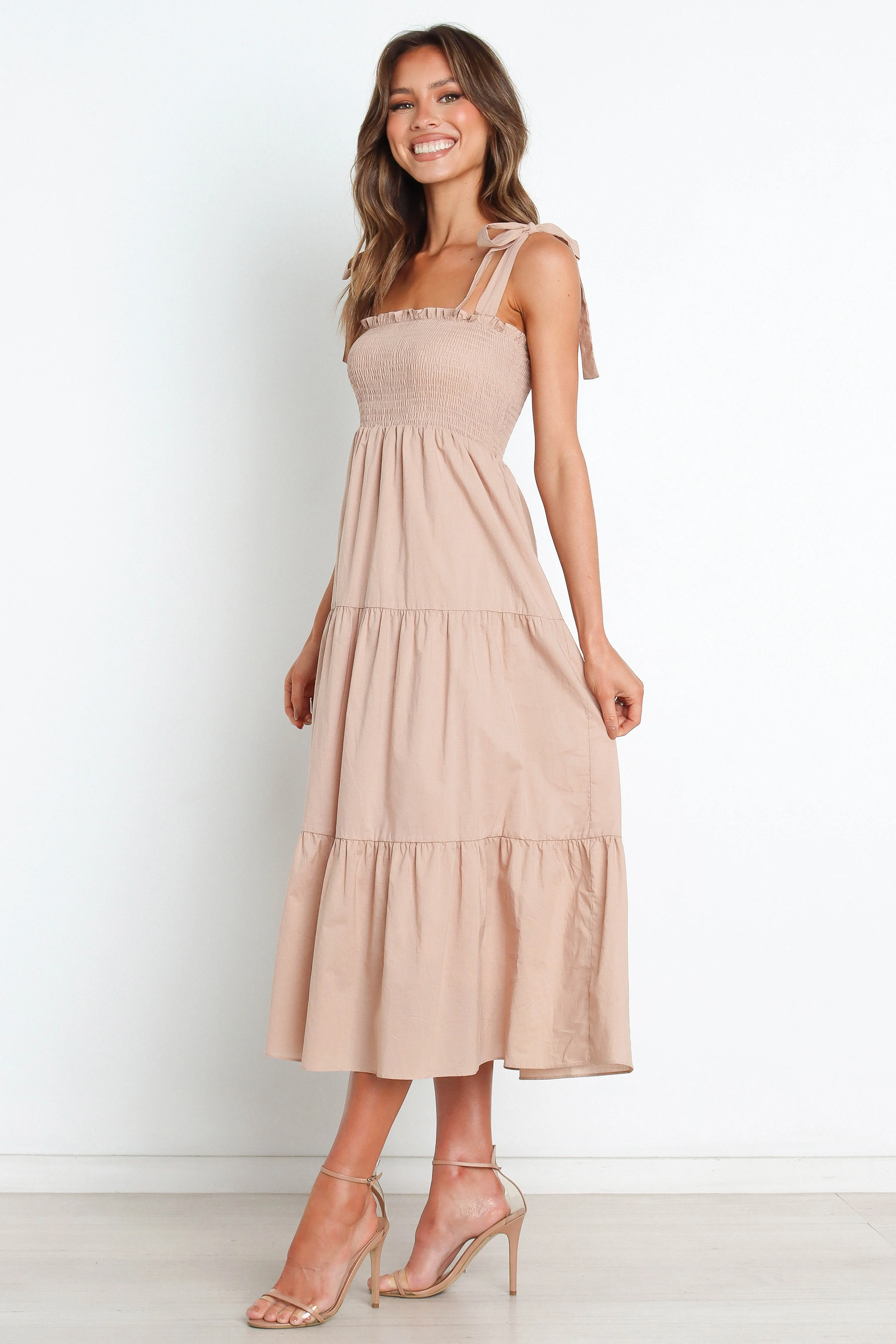 Karlie Dress - Beige sold by Petal & Pup product image thumbnail 4