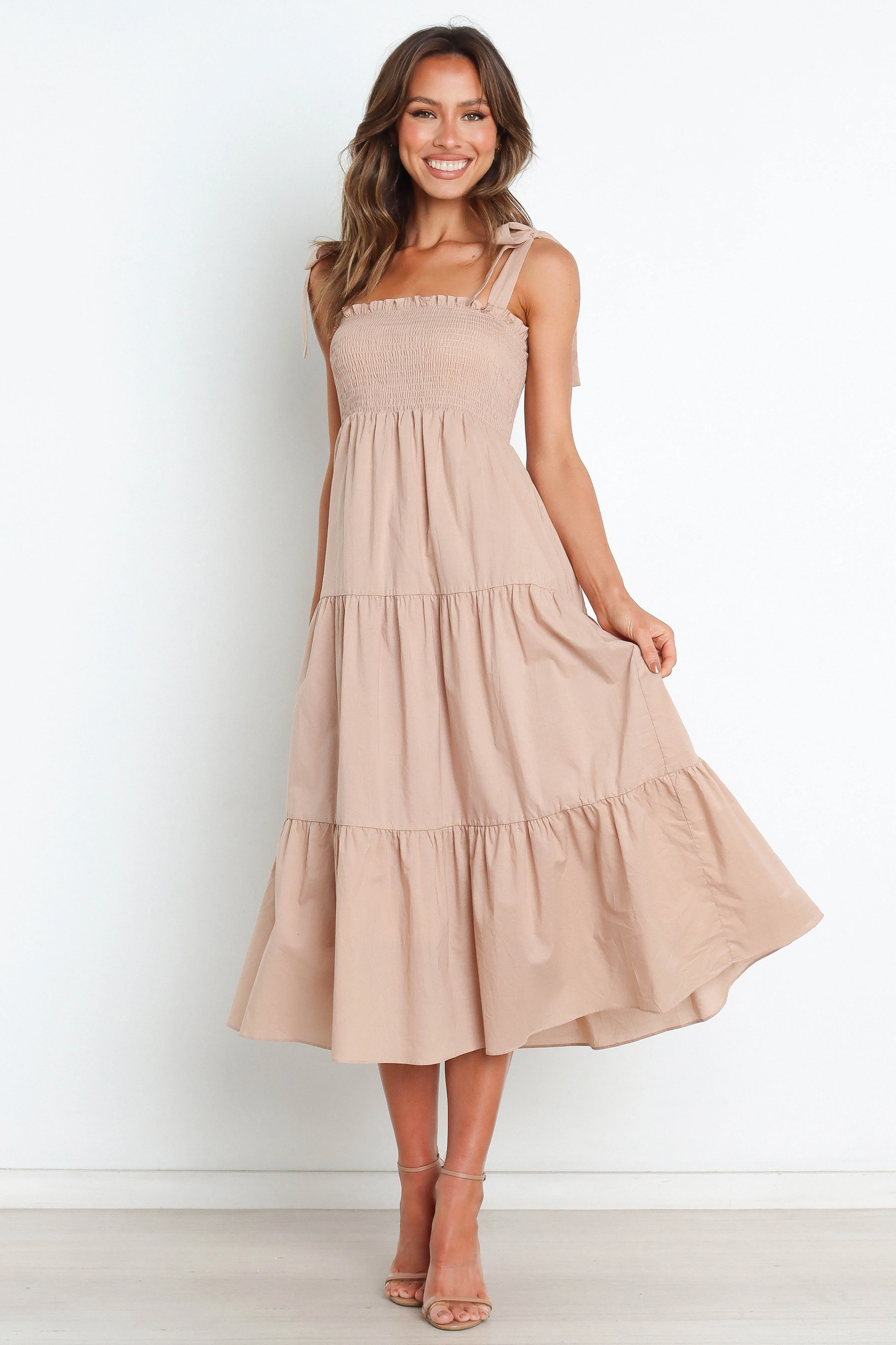 Karlie Dress - Beige sold by Petal & Pup product image thumbnail 2