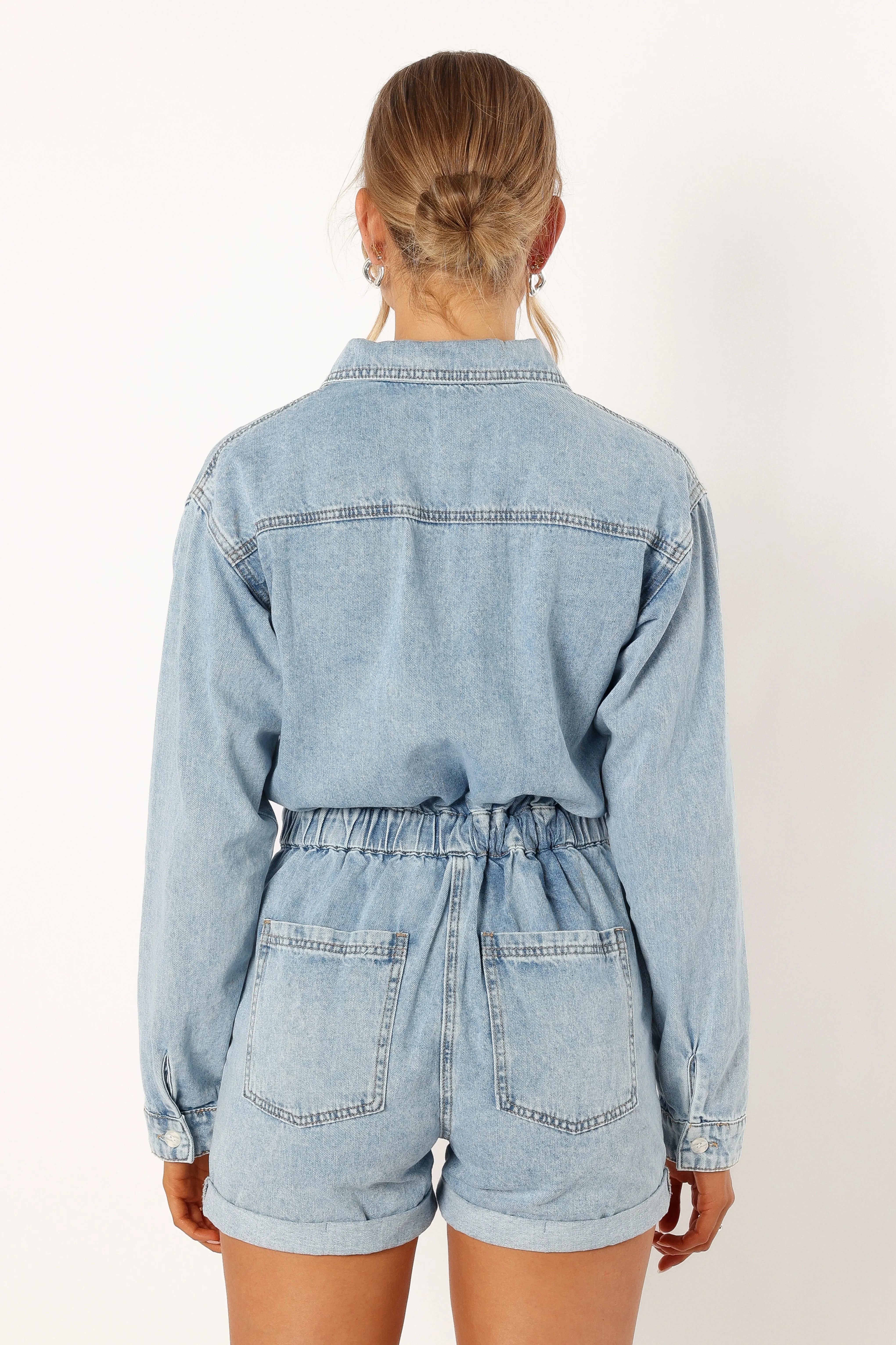 Danielle Romper - Medium Denim sold by Petal & Pup product image thumbnail 3
