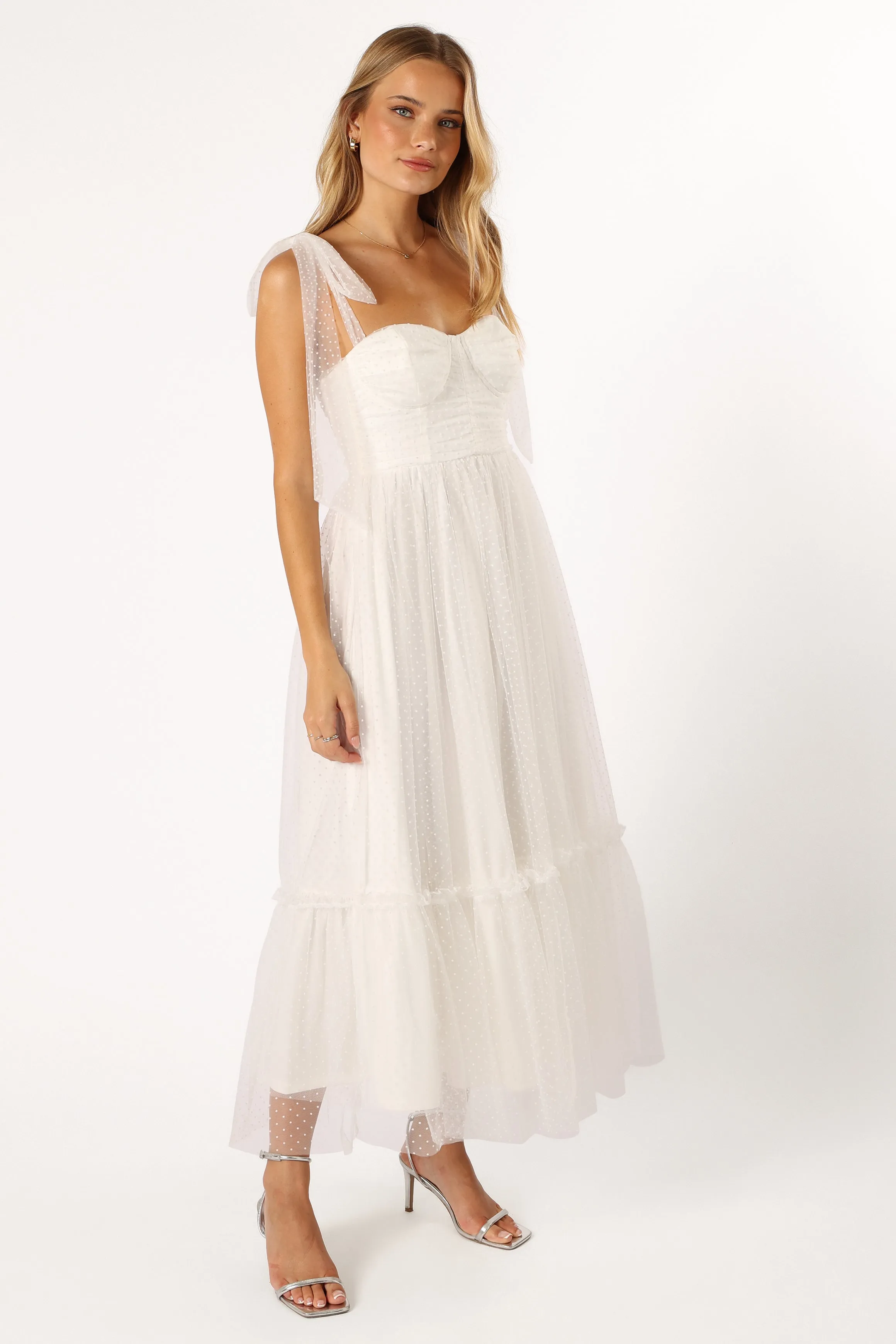 Floret Midi Dress - Off White sold by Petal & Pup product image thumbnail 5