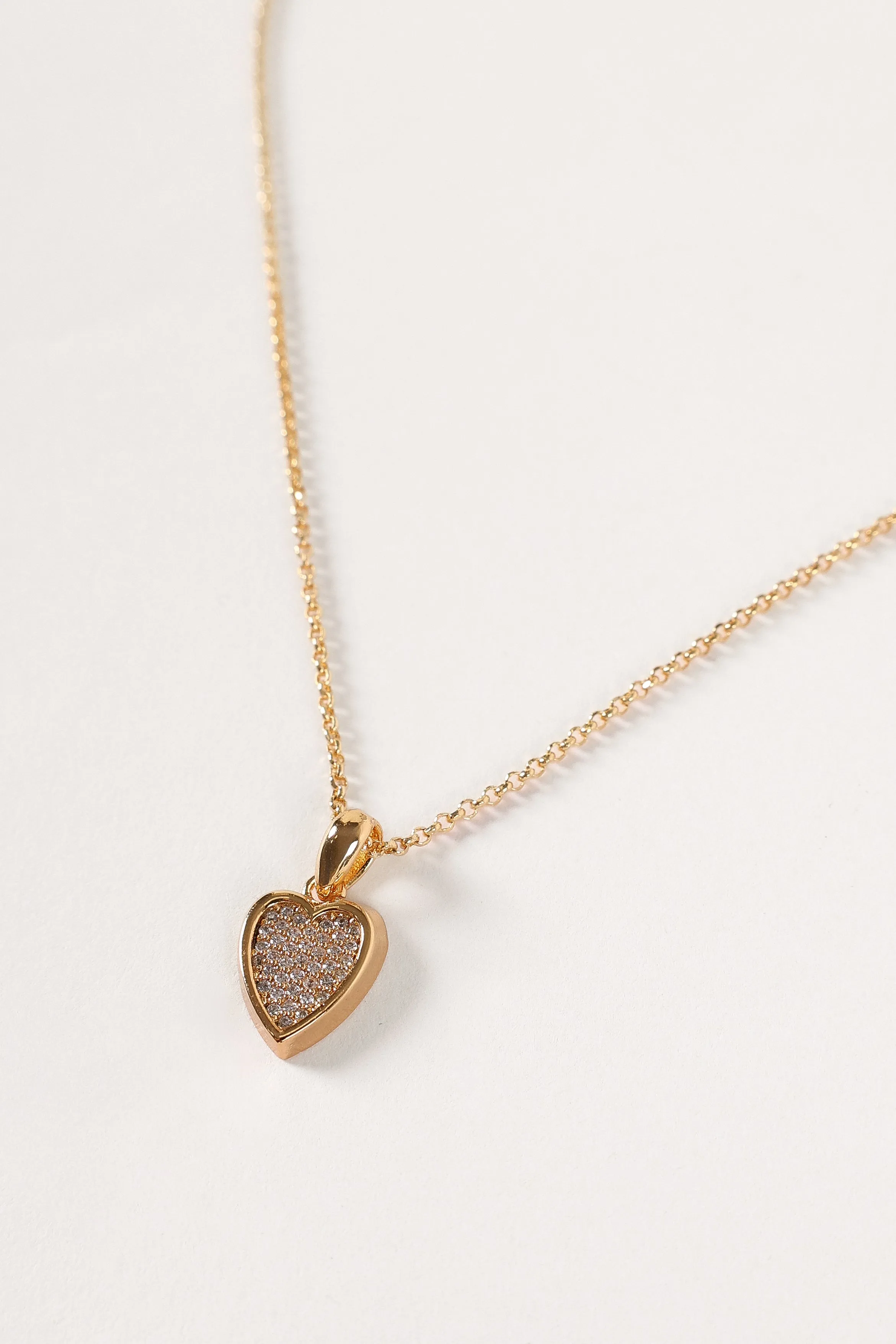 Sophie Heart Necklace - Gold sold by Petal & Pup