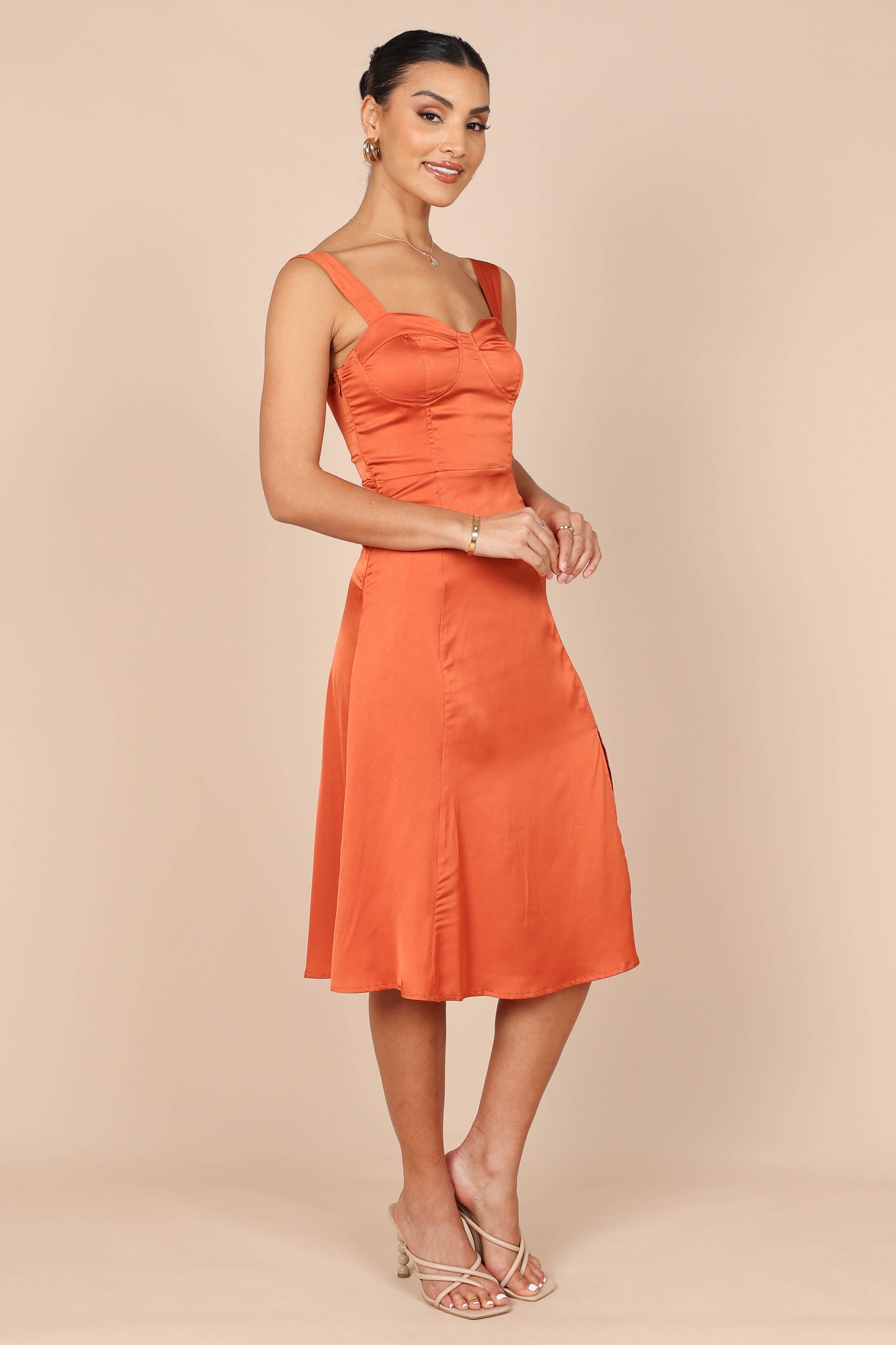 Siobhan Midi Dress - Rust sold by Petal & Pup product image thumbnail 6