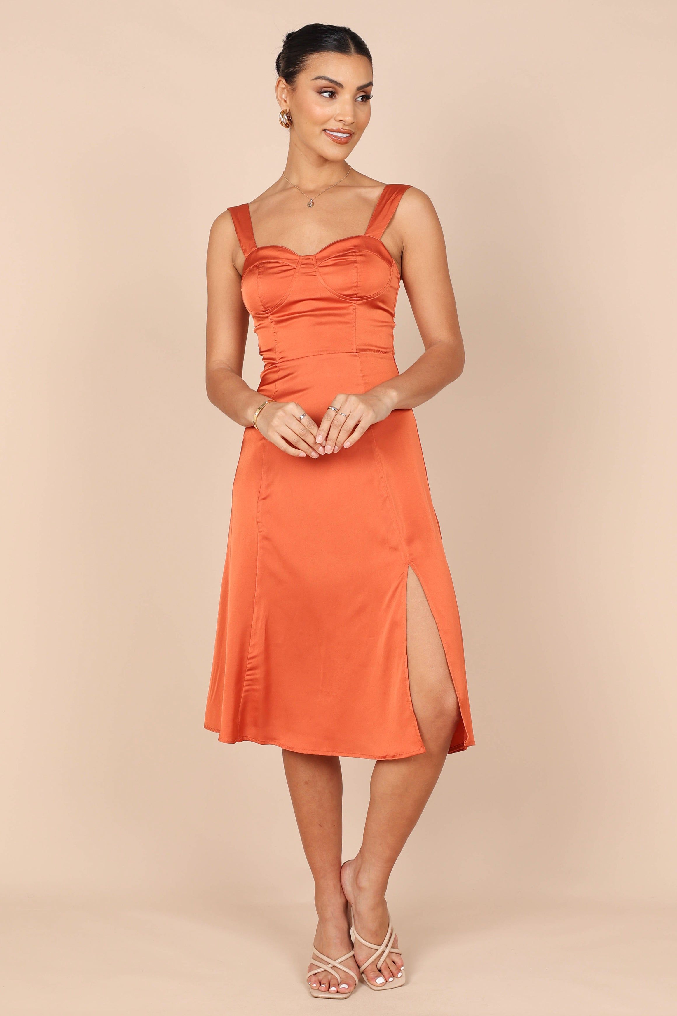 Siobhan Midi Dress - Rust sold by Petal & Pup product image thumbnail 2