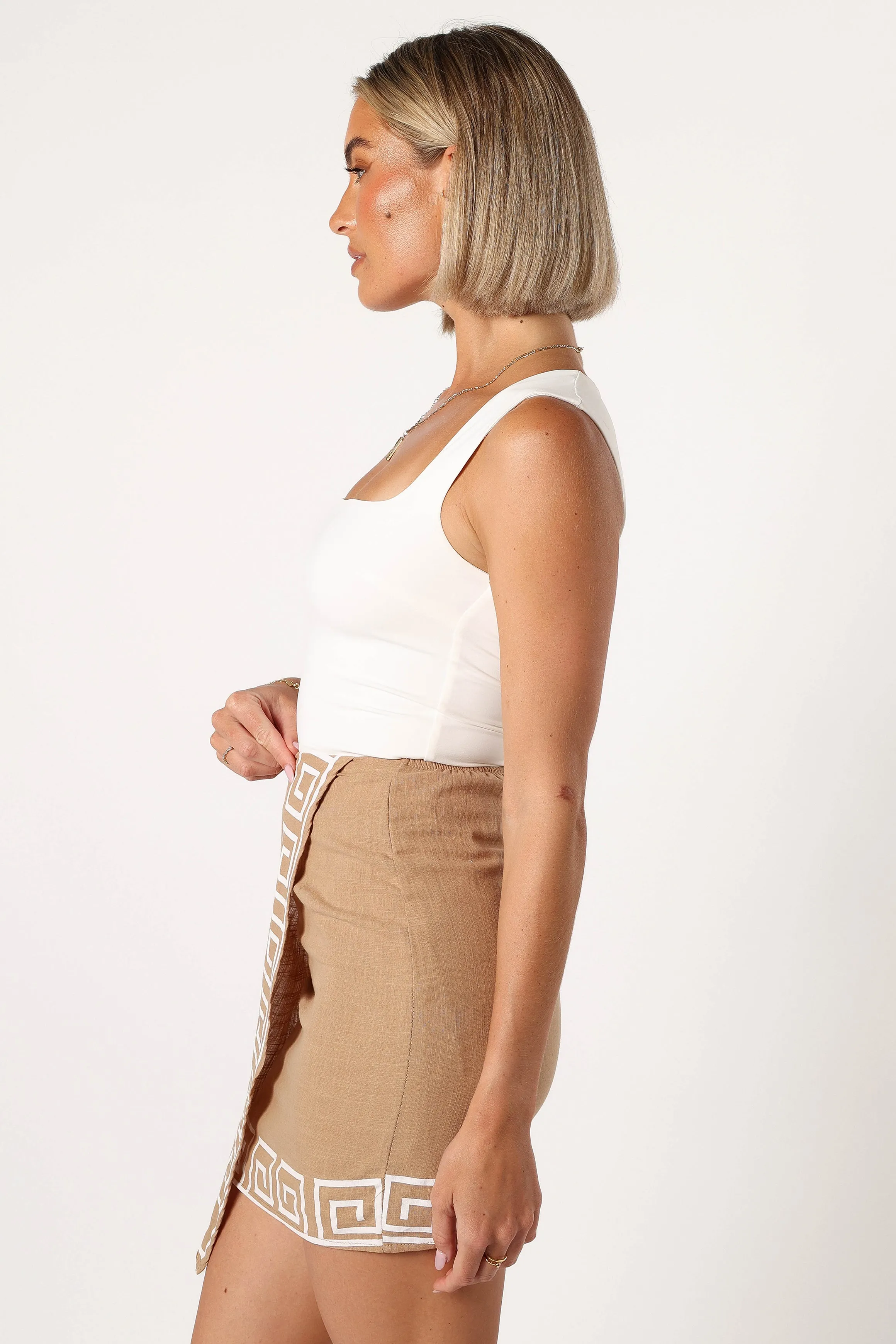 Lila Mini Skirt - Tan sold by Petal & Pup product image thumbnail 4