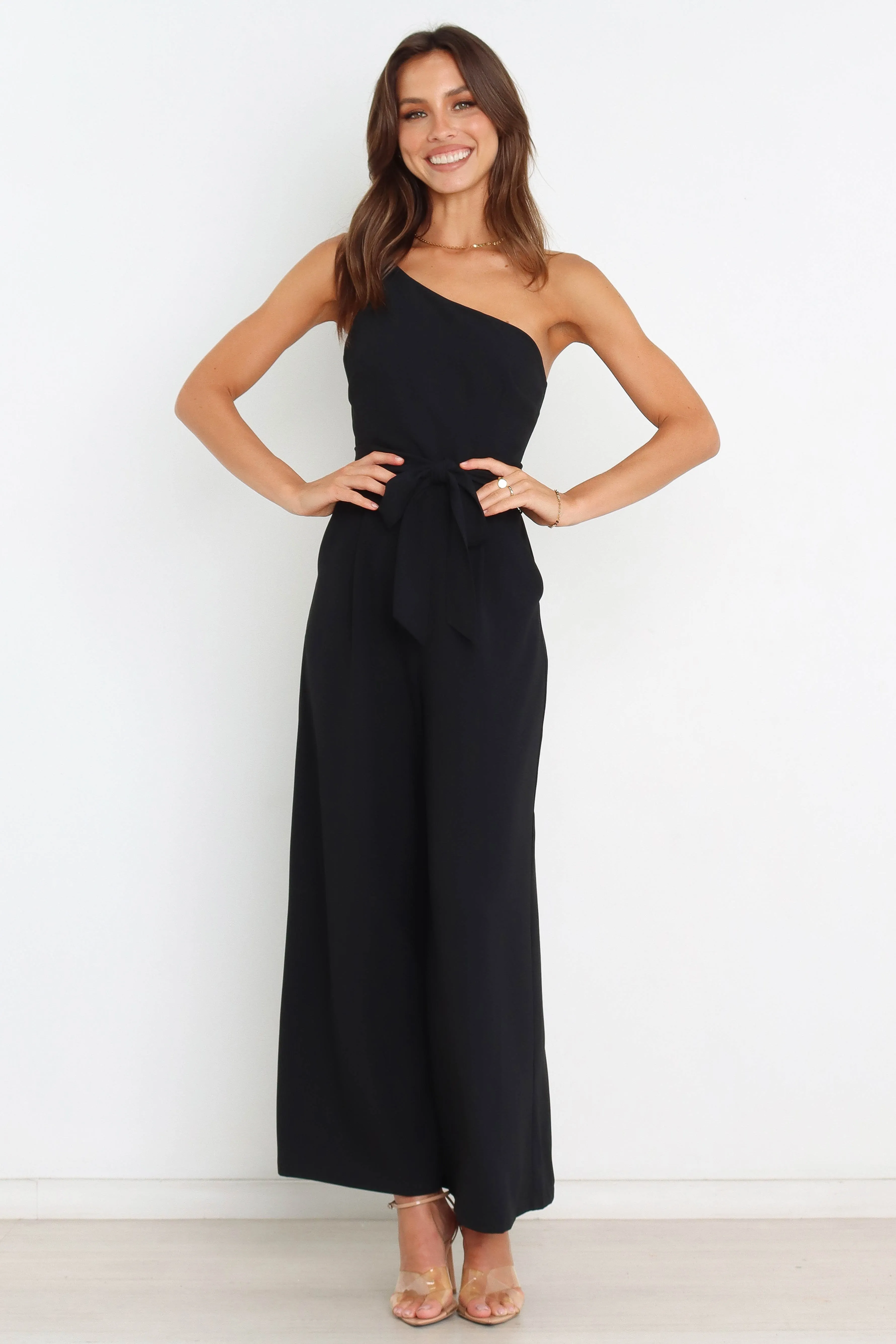 Leyton Jumpsuit - Black sold by Petal & Pup
