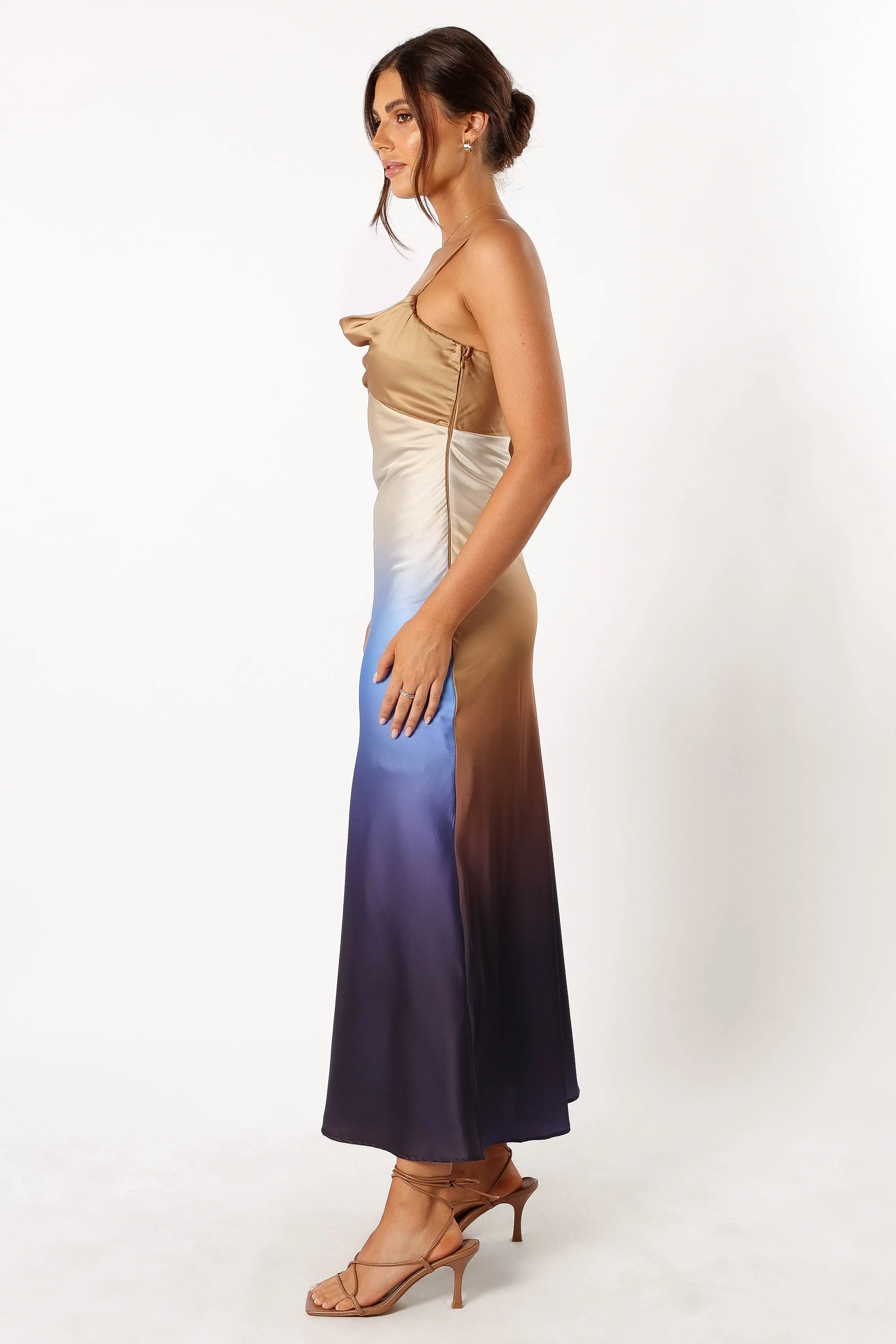 Dusk Midi Slip Dress - Navy Ombre sold by Petal & Pup product image thumbnail 3