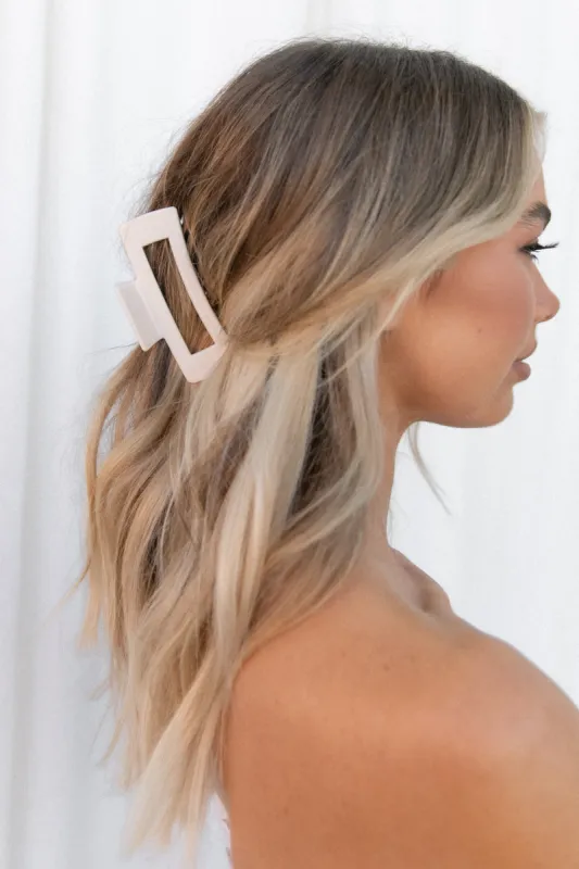 Nicole Hairclip - White sold by Petal & Pup