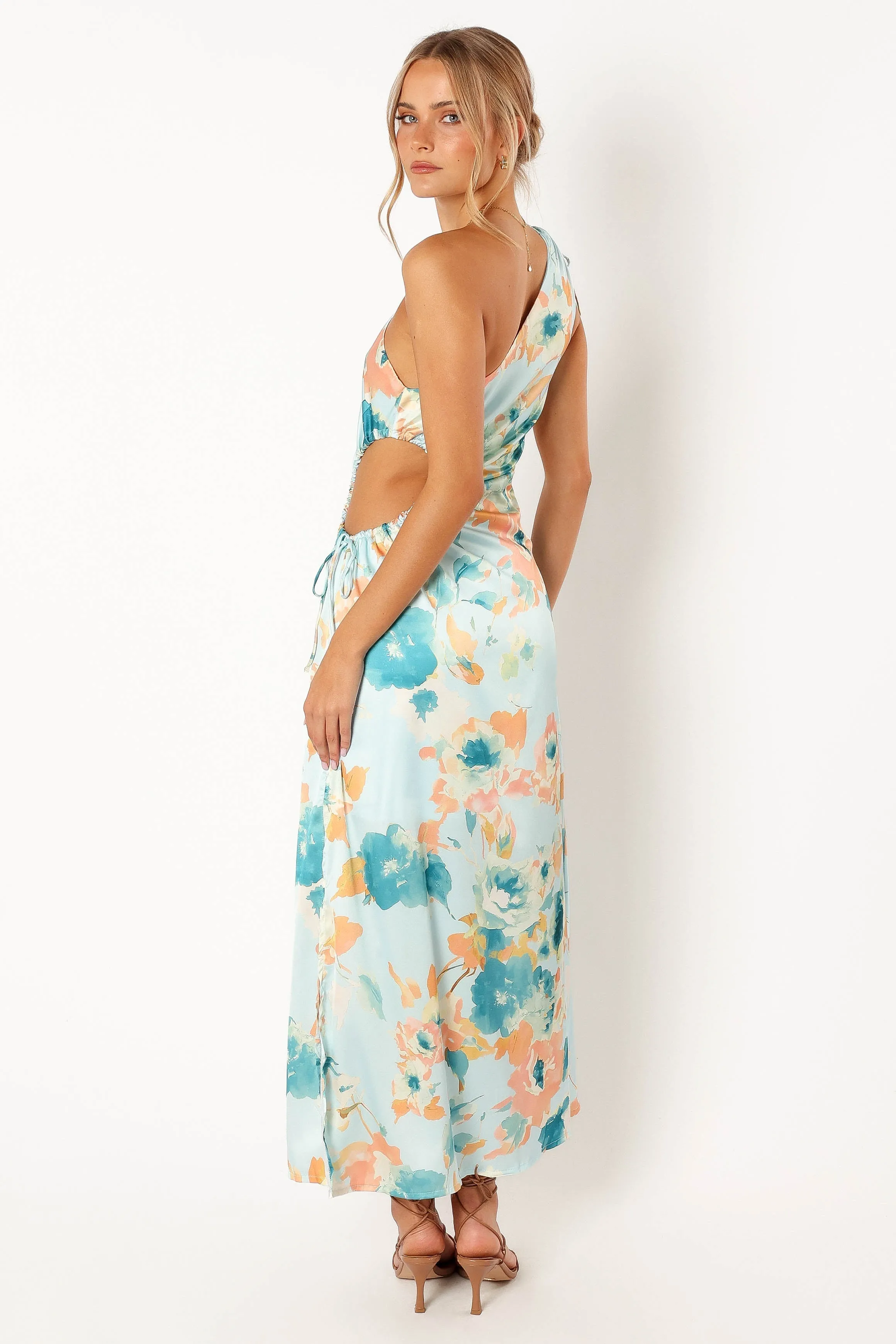 Leighton One Shoulder Midi Dress - Light Blue sold by Petal & Pup product image thumbnail 5