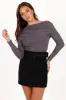Cer Knit Top - Charcoal sold by Petal & Pup