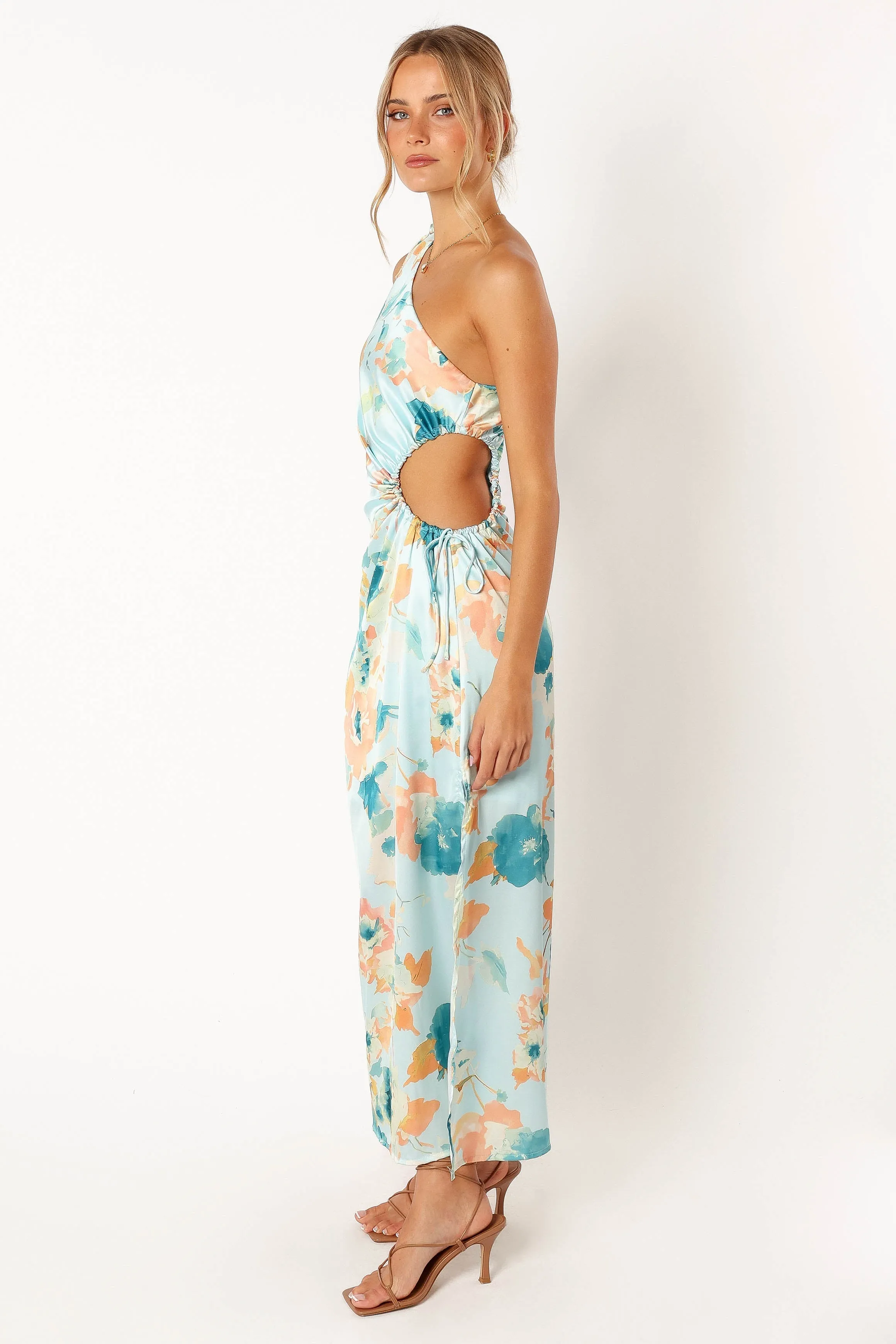 Leighton One Shoulder Midi Dress - Light Blue sold by Petal & Pup product image thumbnail 4