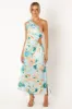 Leighton One Shoulder Midi Dress - Light Blue sold by Petal & Pup