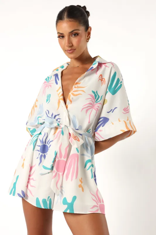 Talia Romper - Multi sold by Petal & Pup