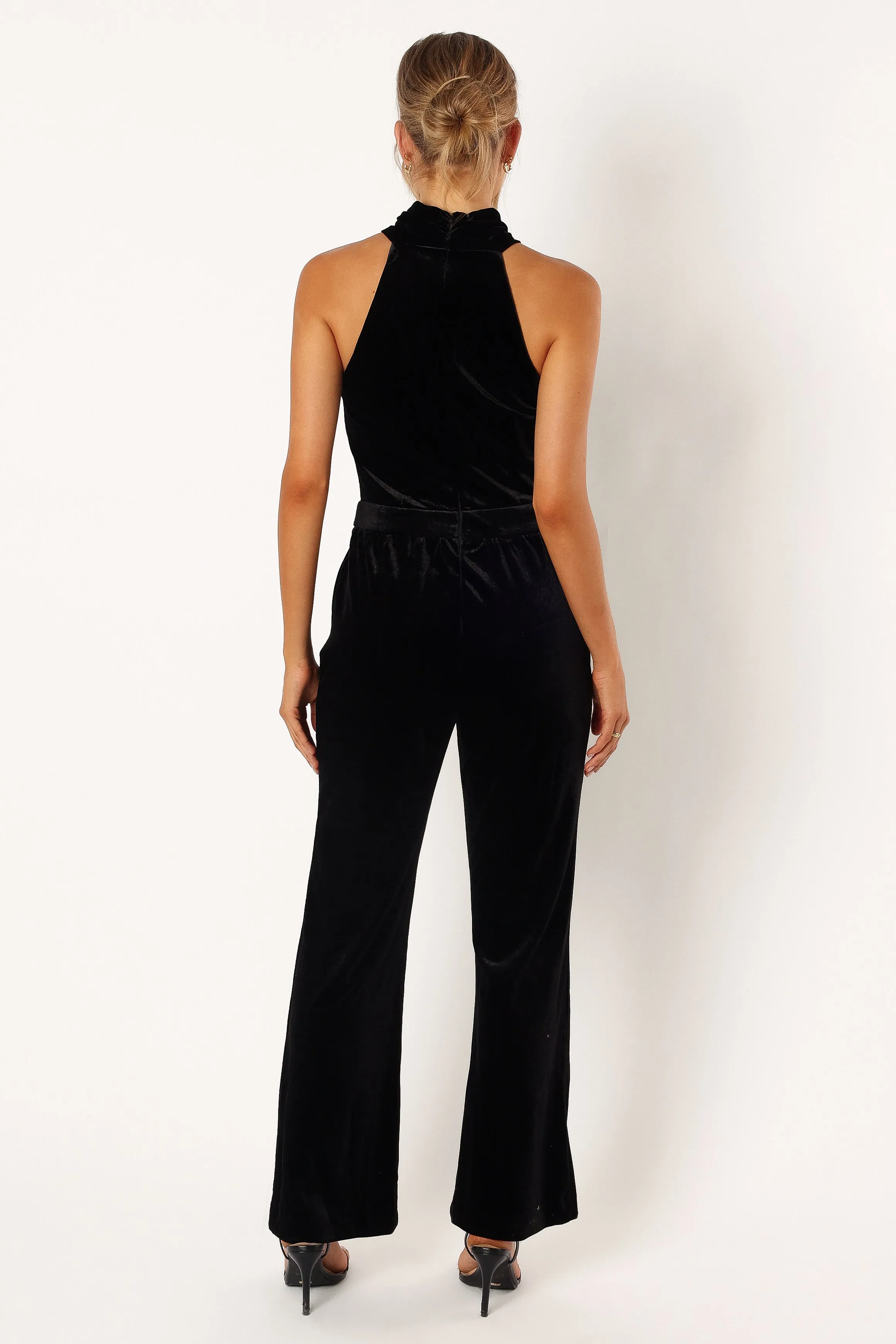 Liberty Velvet Jumpsuit - Black sold by Petal & Pup product image thumbnail 3