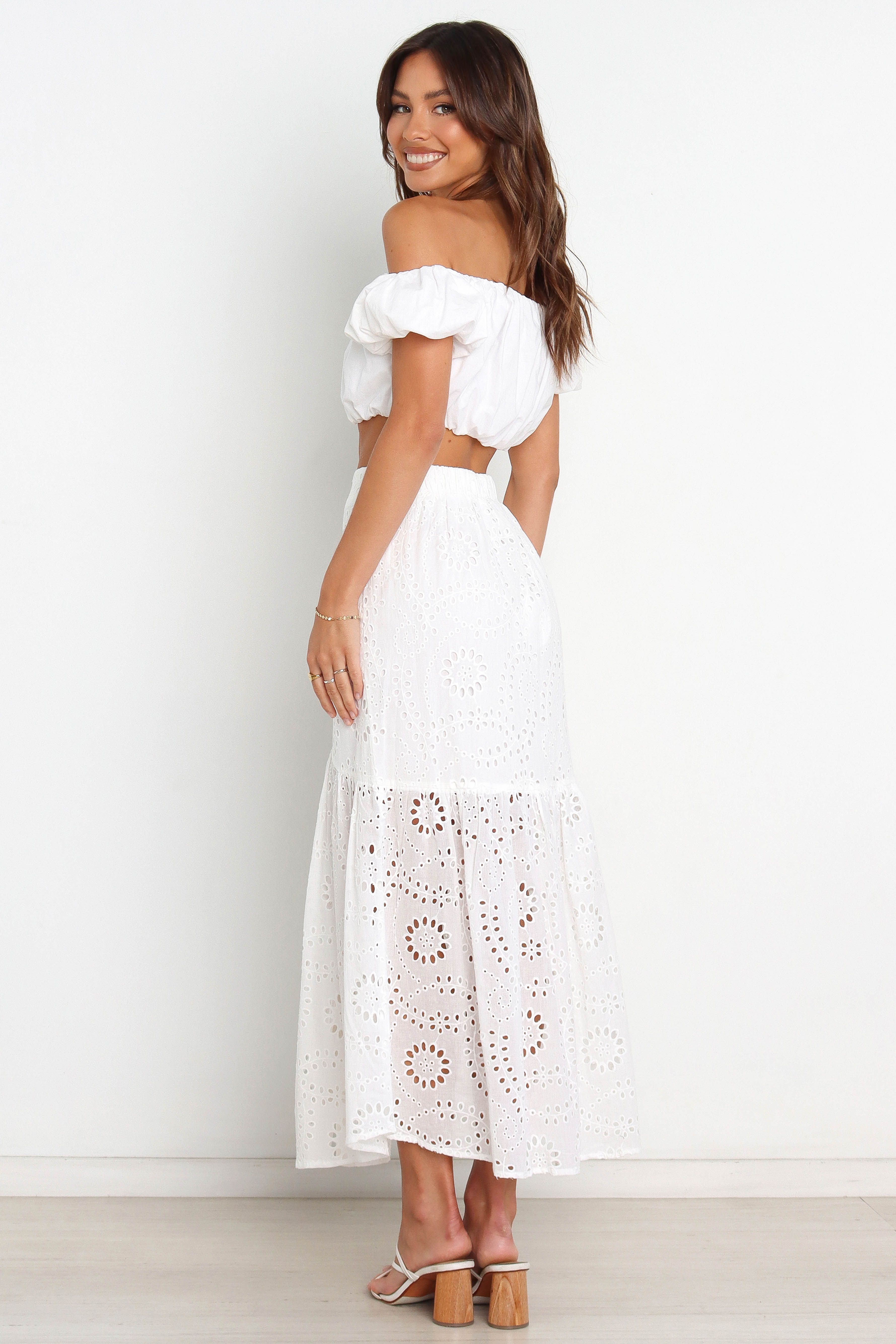 Giselle Skirt - White sold by Petal & Pup product image thumbnail 5