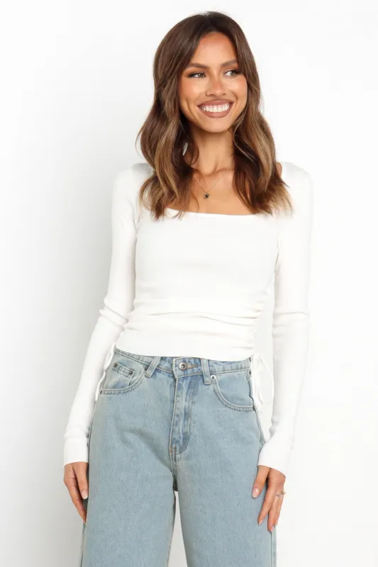 Ginny Top - White sold by Petal & Pup