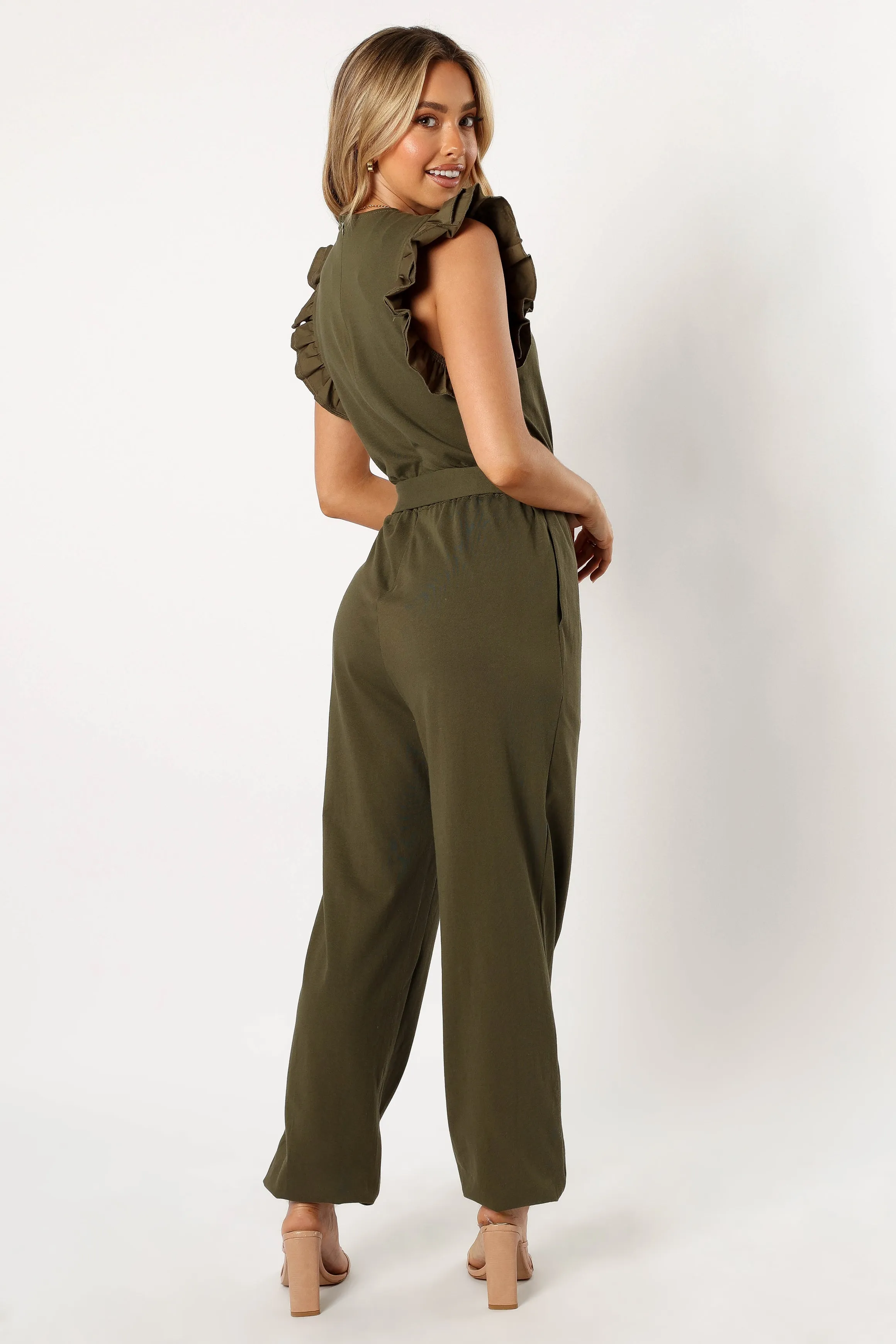 Nixon Jumpsuit - Olive sold by Petal & Pup product image thumbnail 3