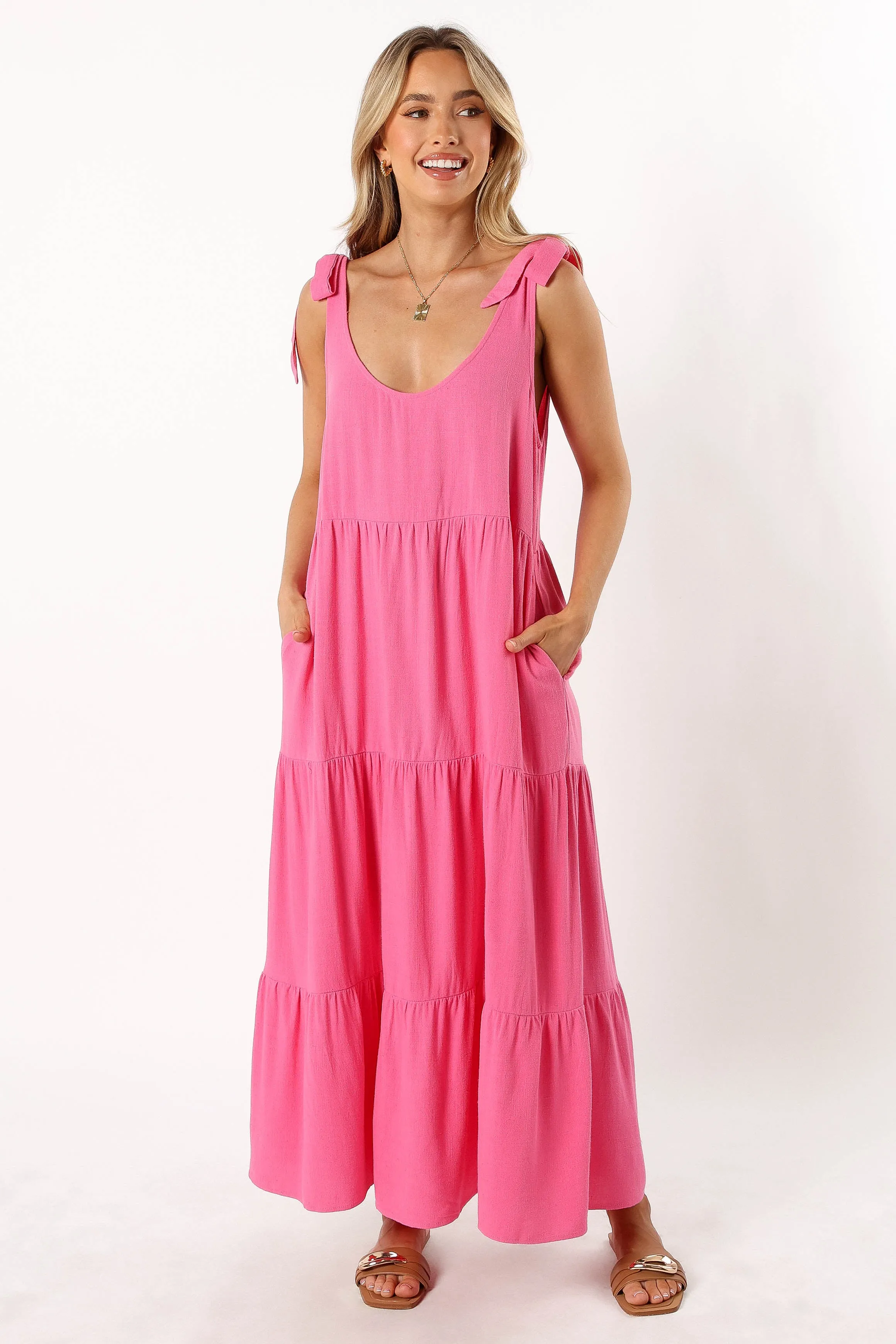 Marcy Midi Dress - Pink sold by Petal & Pup product image thumbnail 3