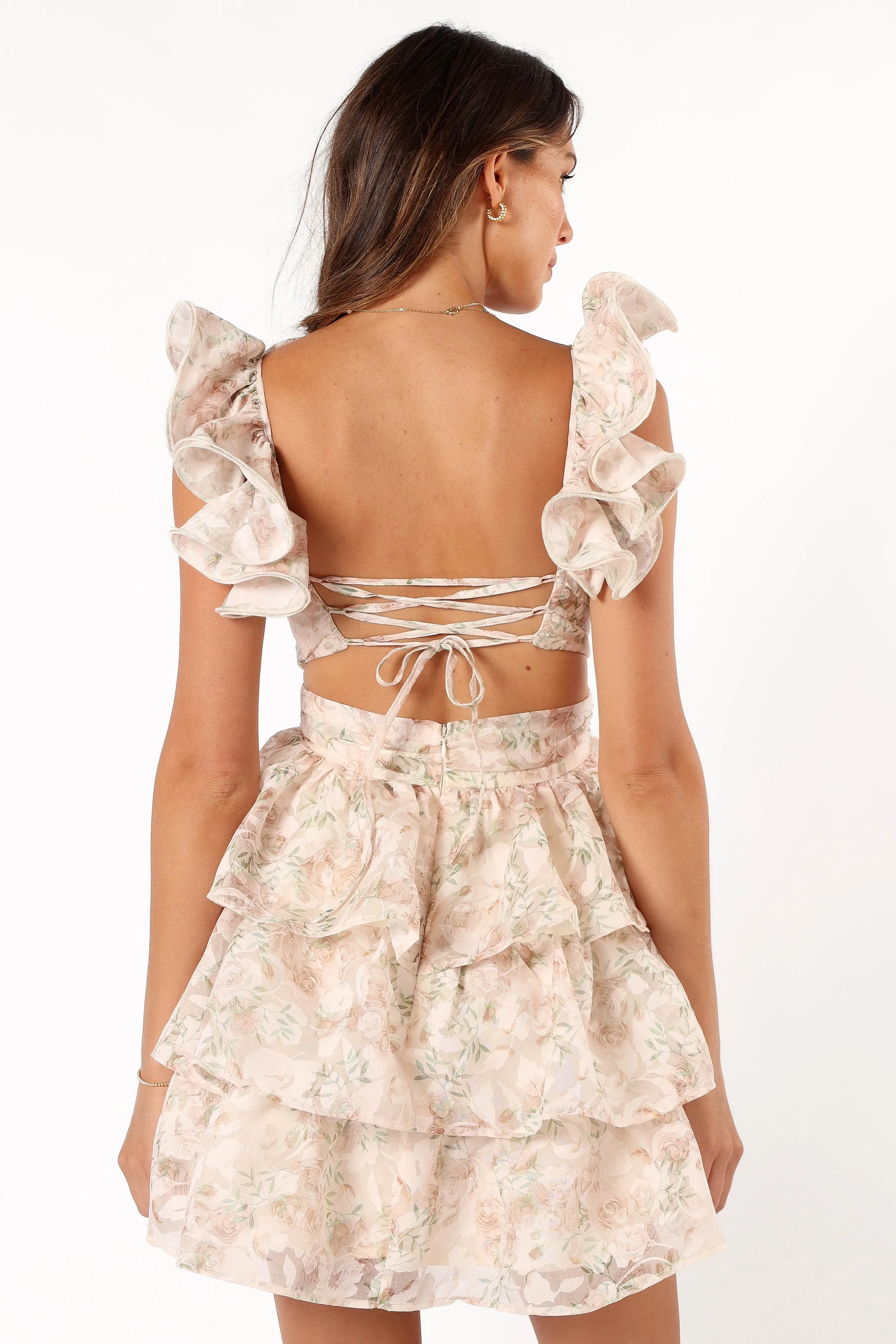 Leanna Tiered Mini Dress - Rose Floral sold by Petal & Pup product image thumbnail 5