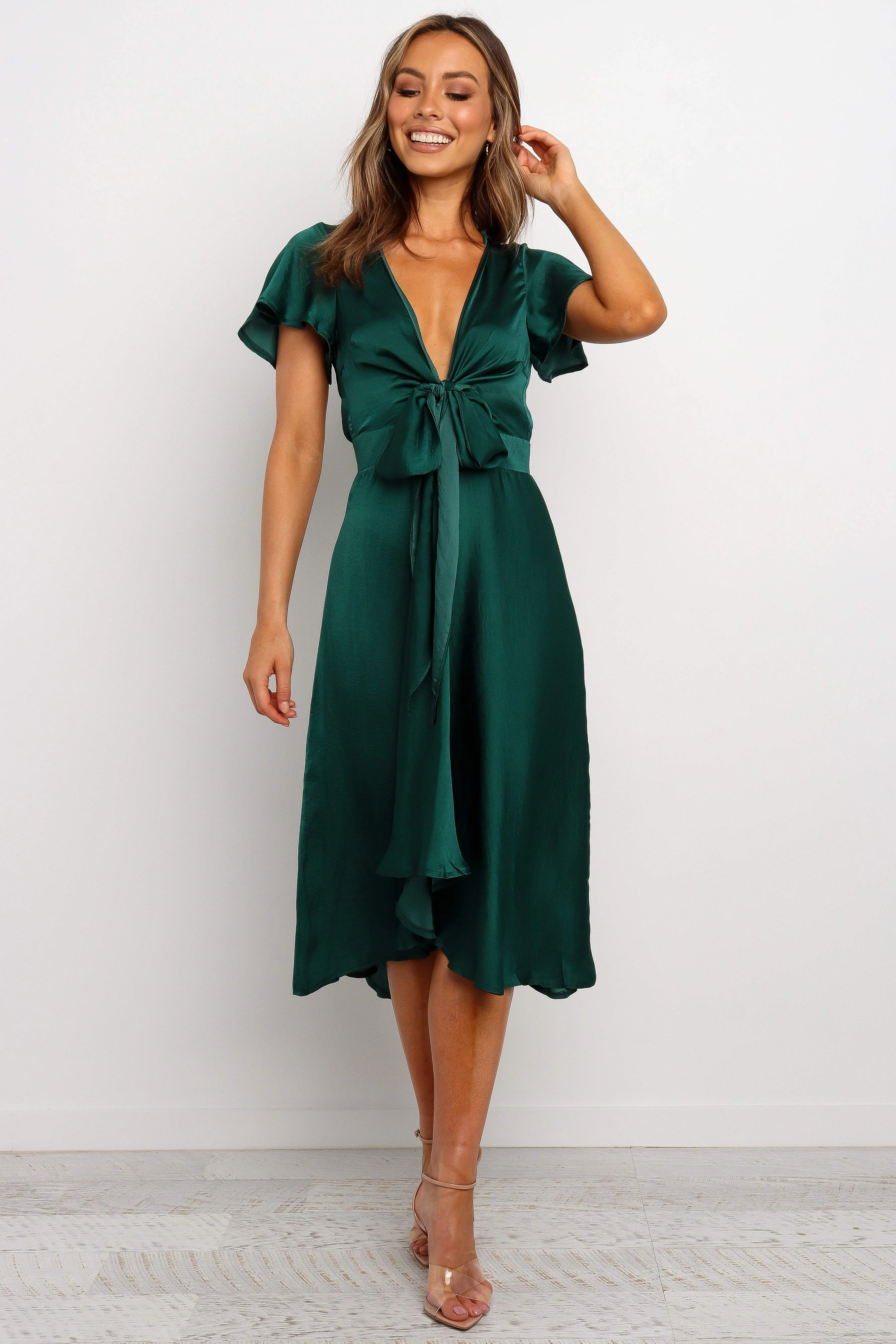 Montrose Dress - Emerald sold by Petal & Pup product image thumbnail 2