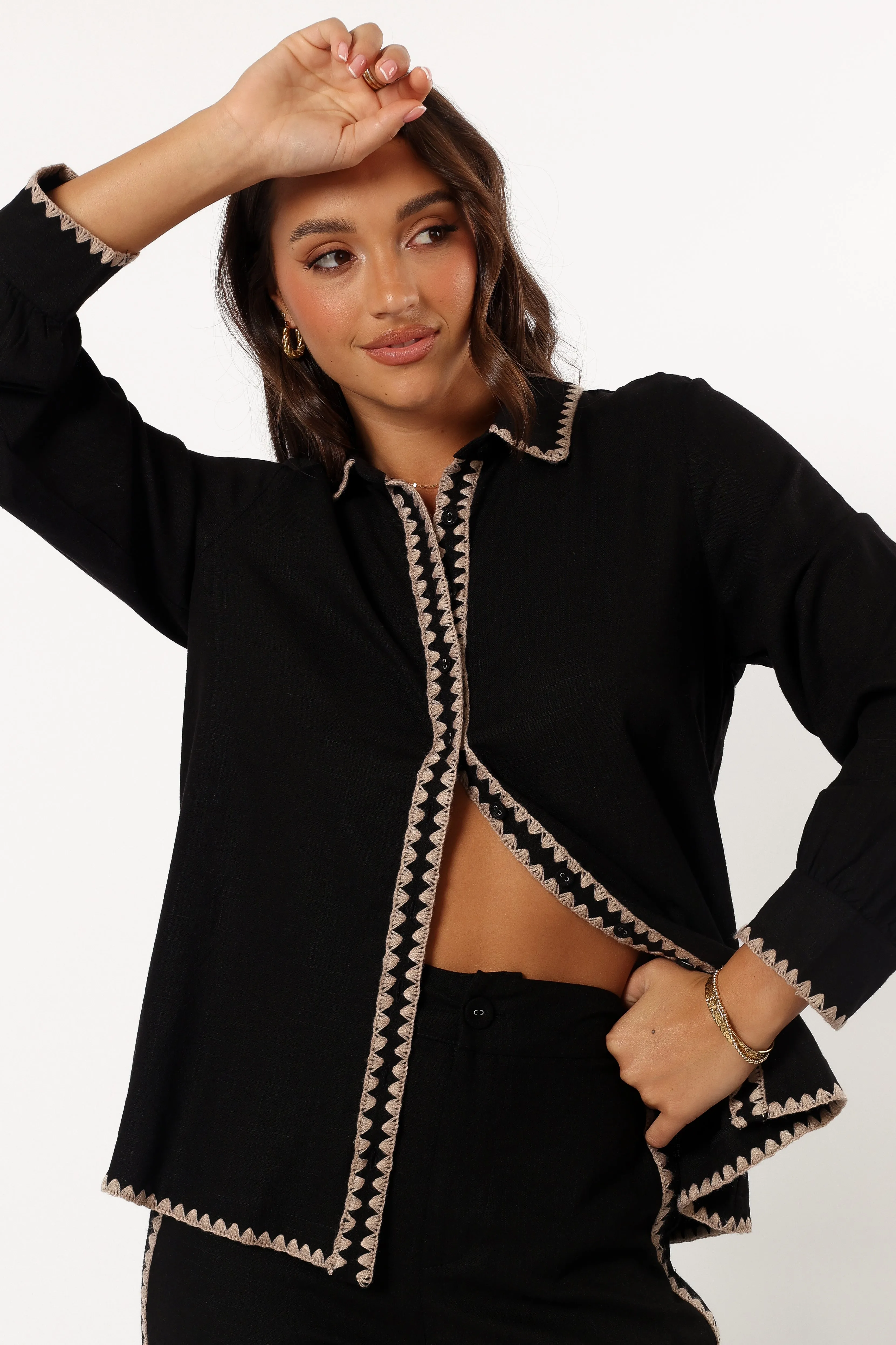 Calyse Top - Black sold by Petal & Pup