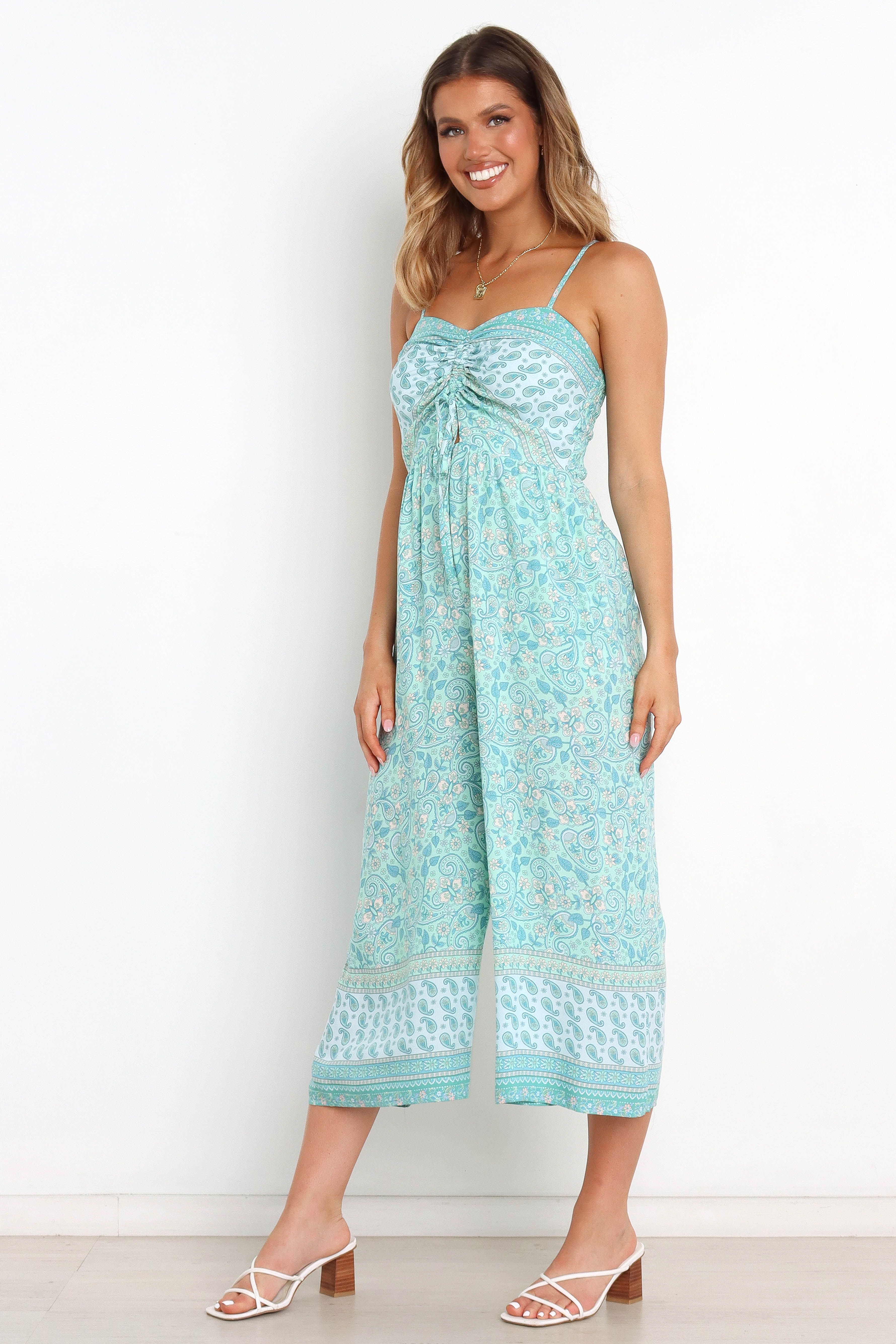 Elissa Jumpsuit - Blue sold by Petal & Pup product image thumbnail 4