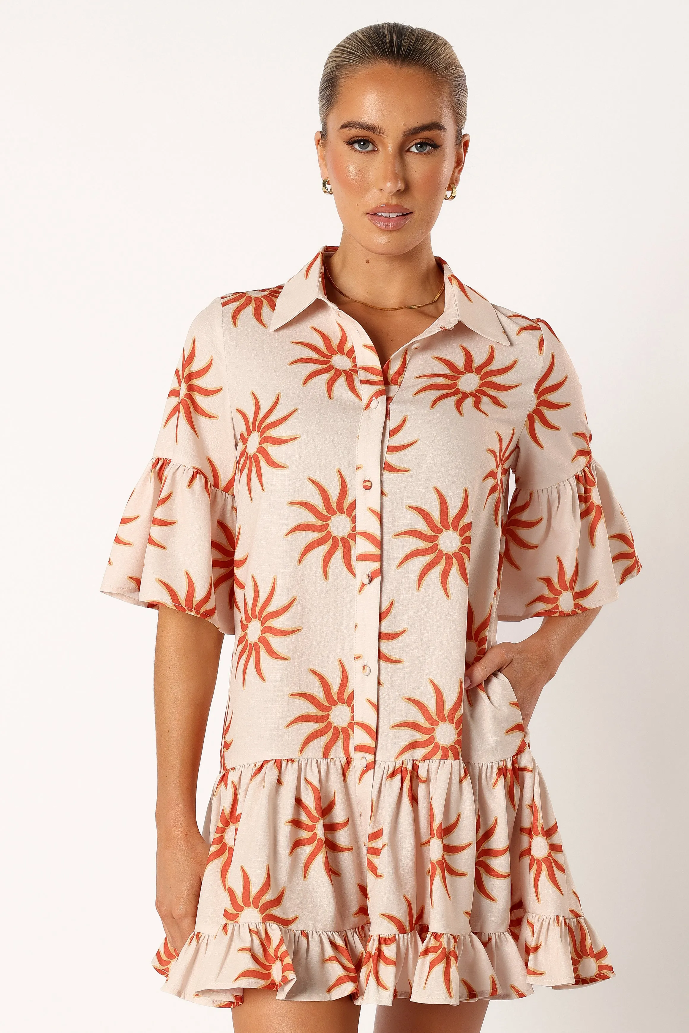 Ren Long Sleeve Mini Dress - Soleil sold by Petal & Pup product image thumbnail 4