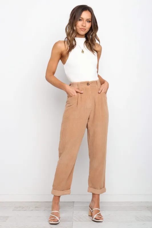 Talaren Cord Pant - Beige sold by Petal & Pup