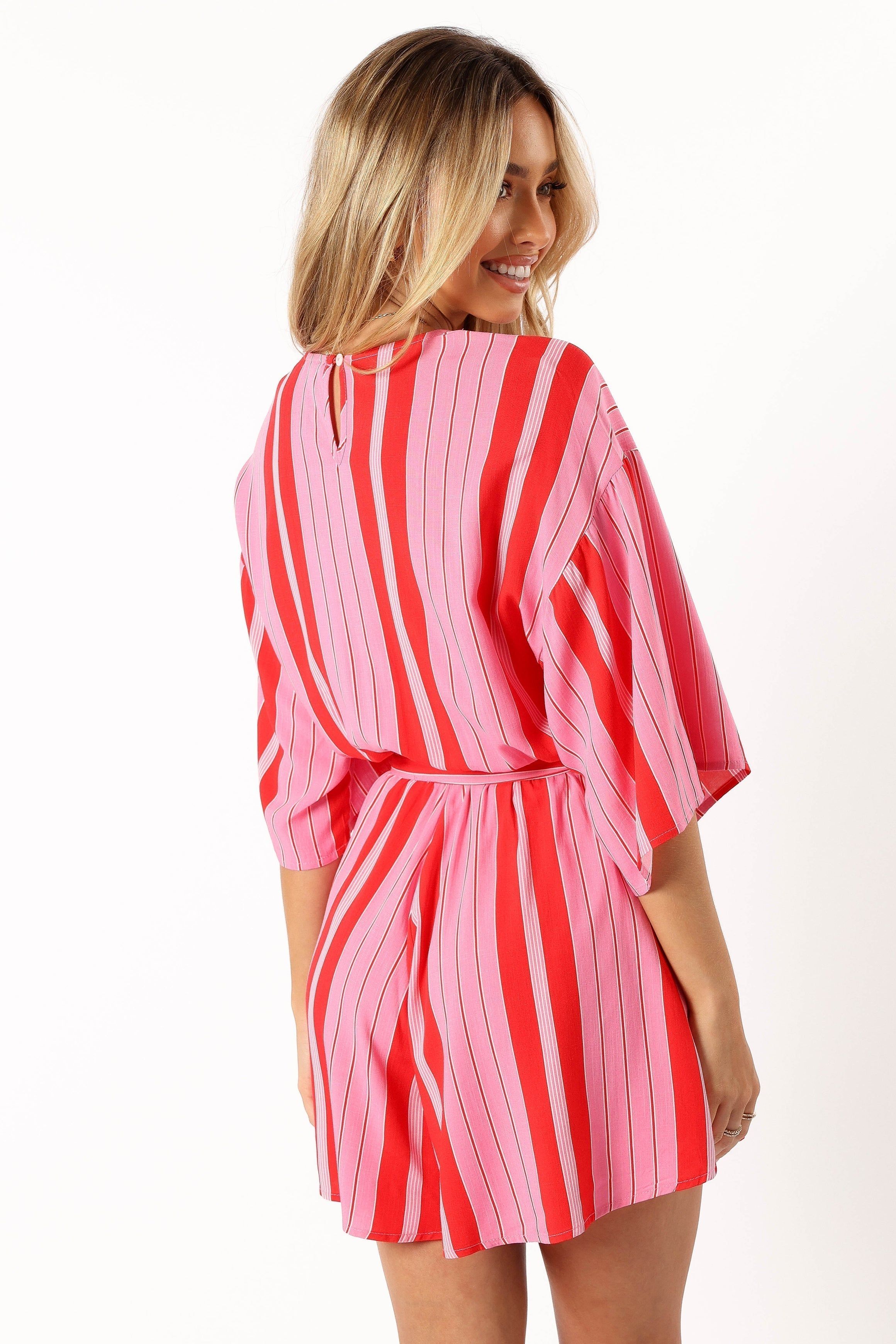 Deena playsuit - Pink Stripe sold by Petal & Pup product image thumbnail 4
