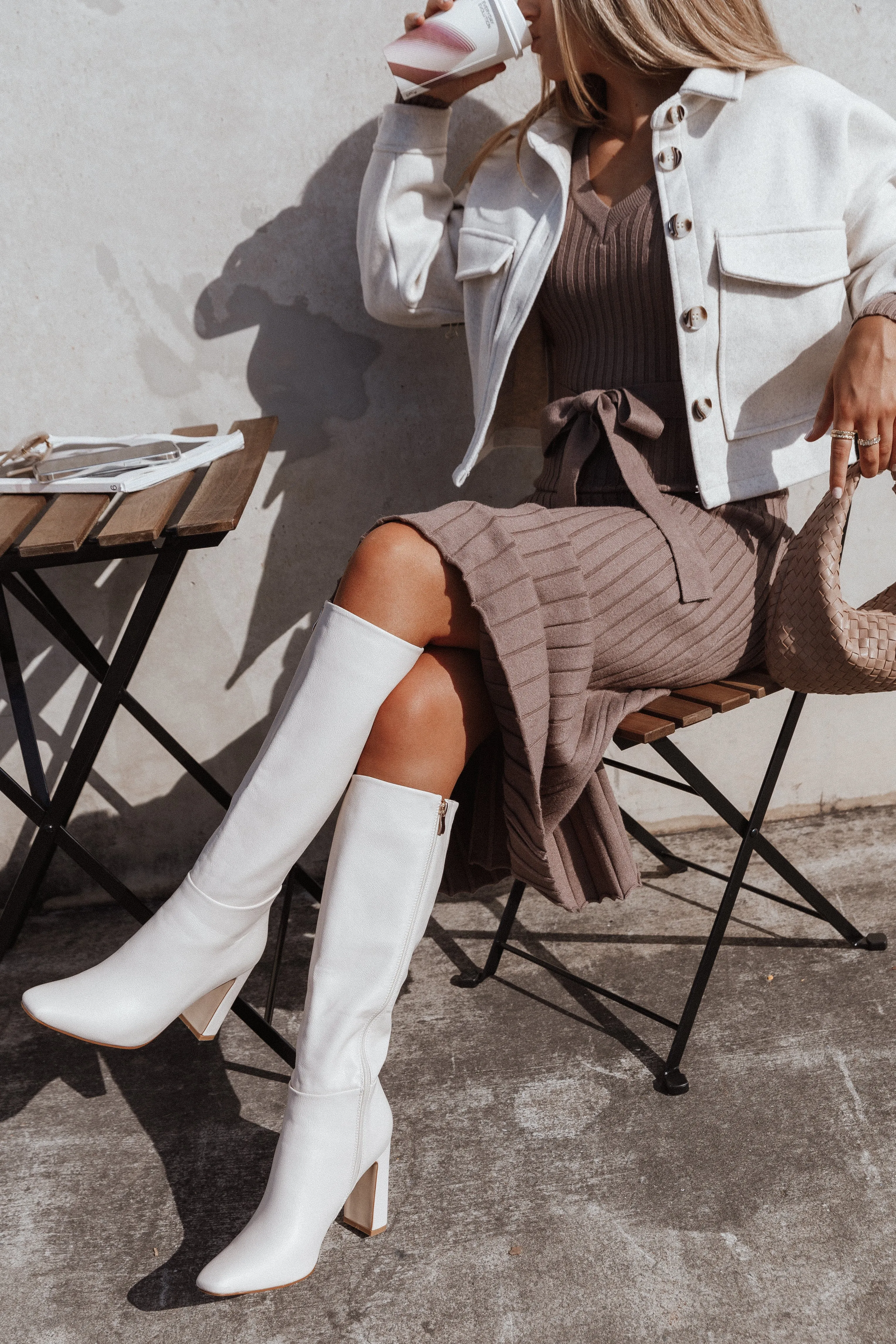 Liliana Double Pocket Jacket - Cream sold by Petal & Pup product image thumbnail 3