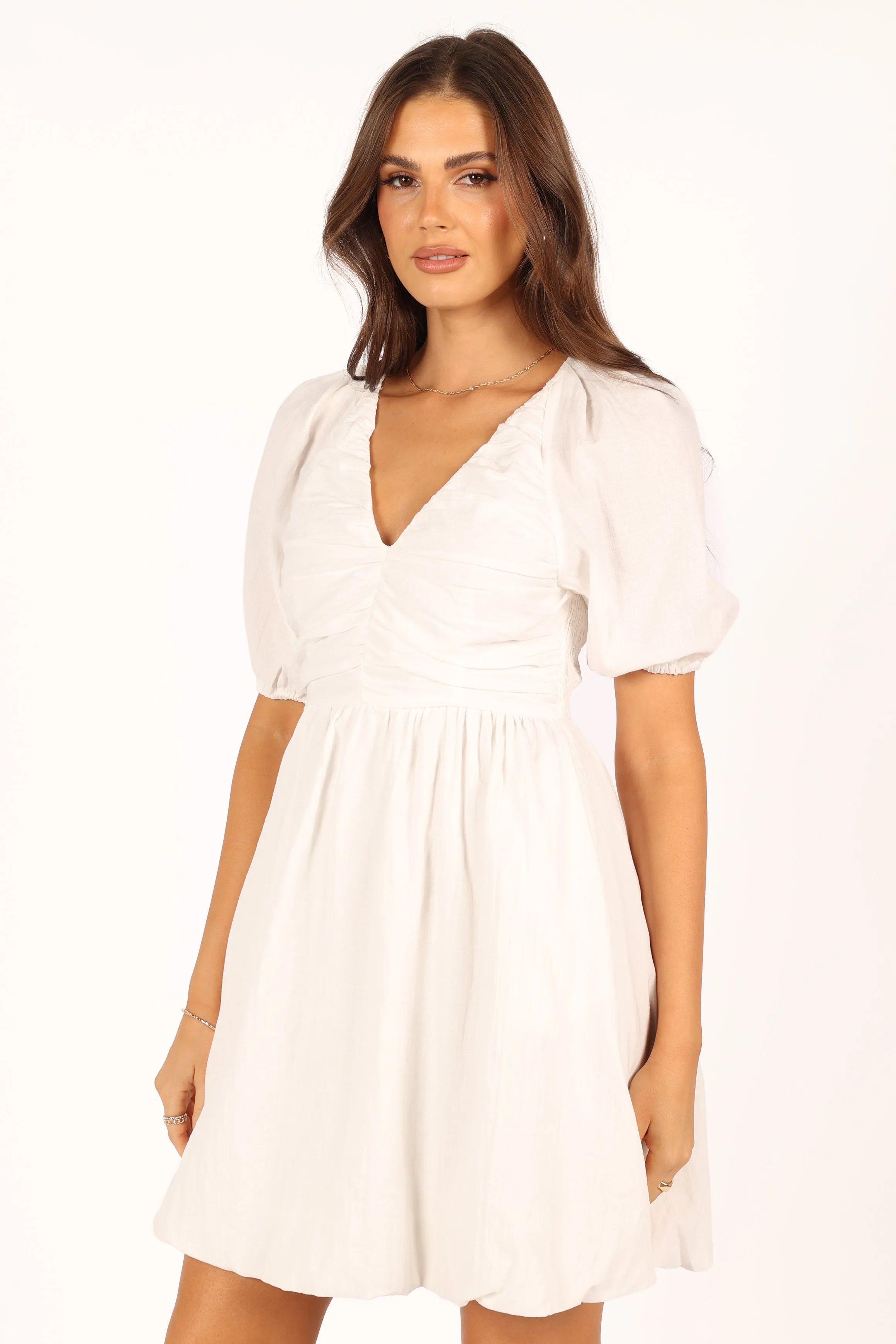 Lulee Mini Dress - White sold by Petal & Pup product image thumbnail 5