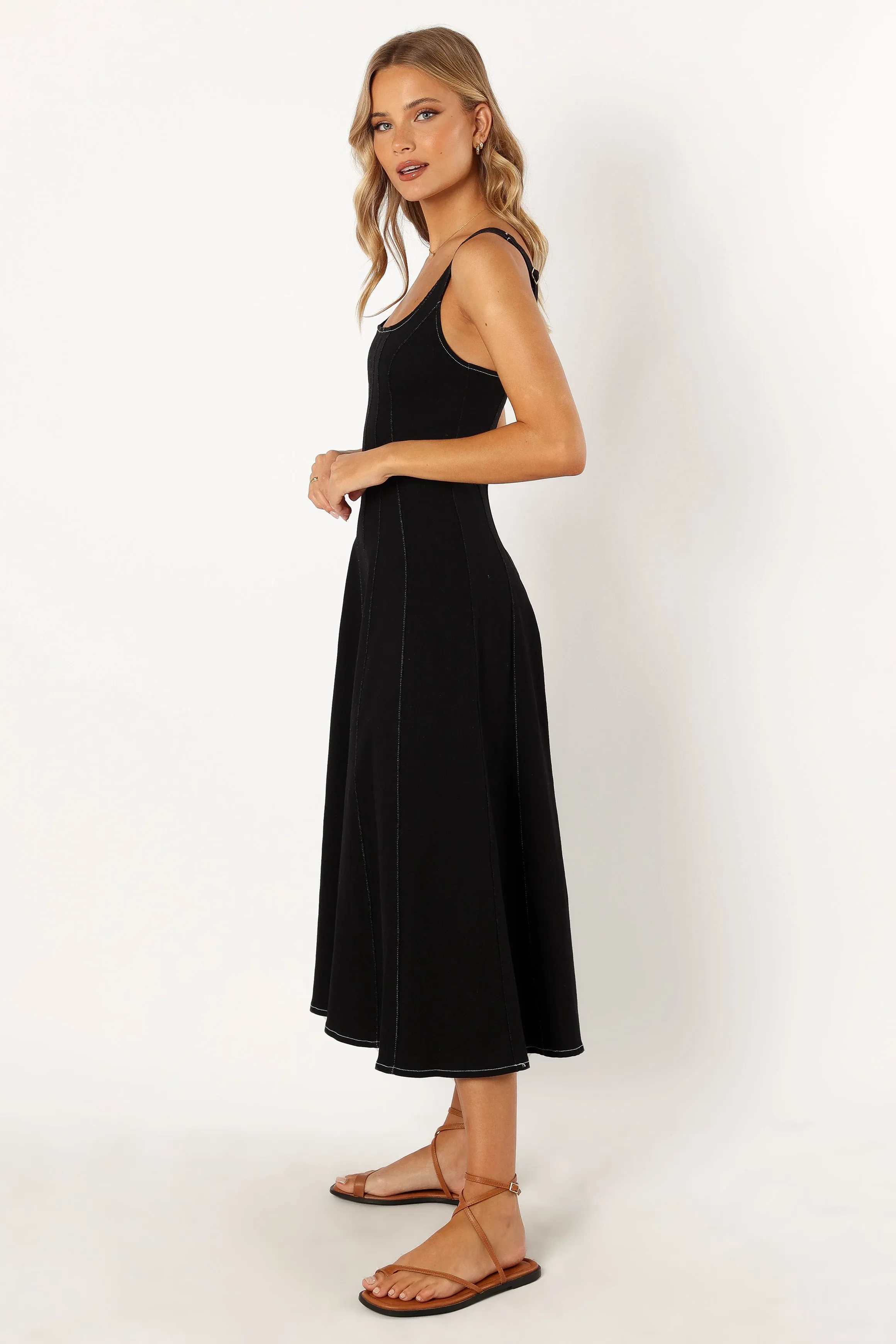 Una Midi Dress - Black sold by Petal & Pup product image thumbnail 2