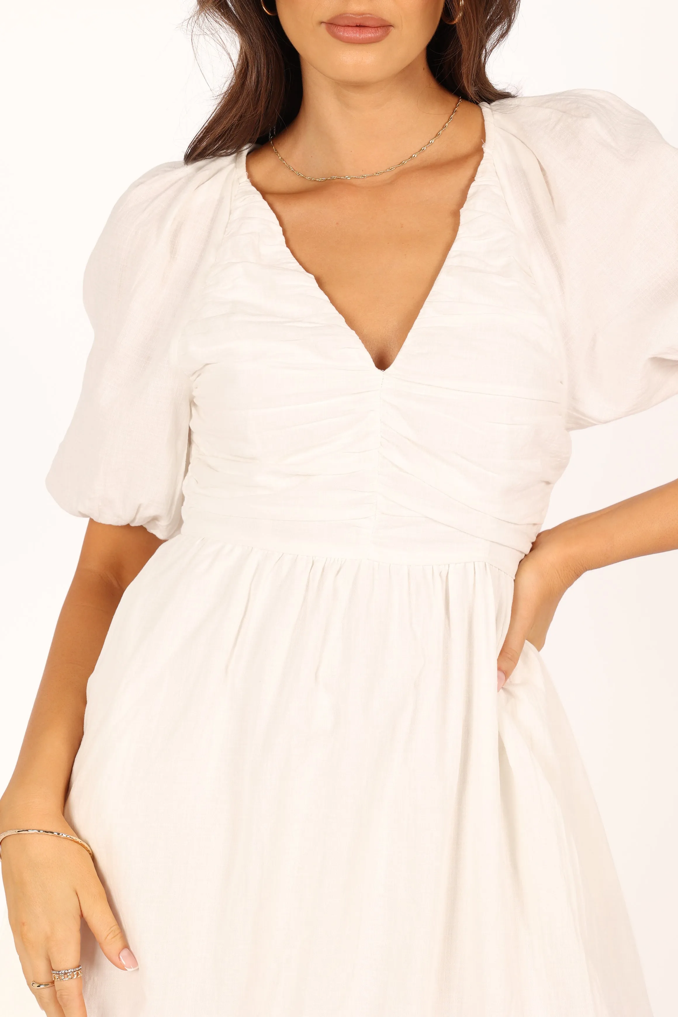Lulee Mini Dress - White sold by Petal & Pup product image thumbnail 2